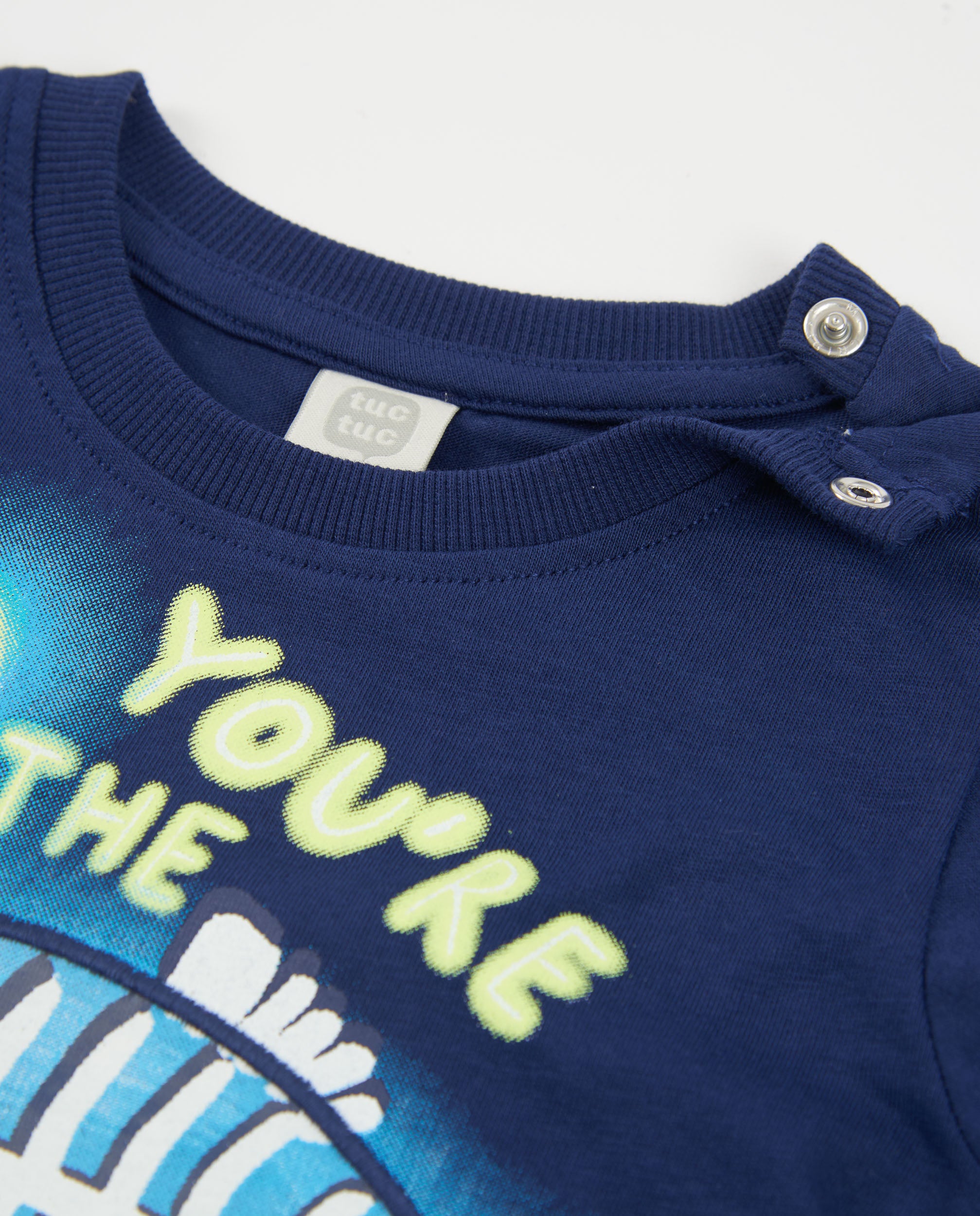 TucTuc Magliette t-shirt bimbo marina navy cotone