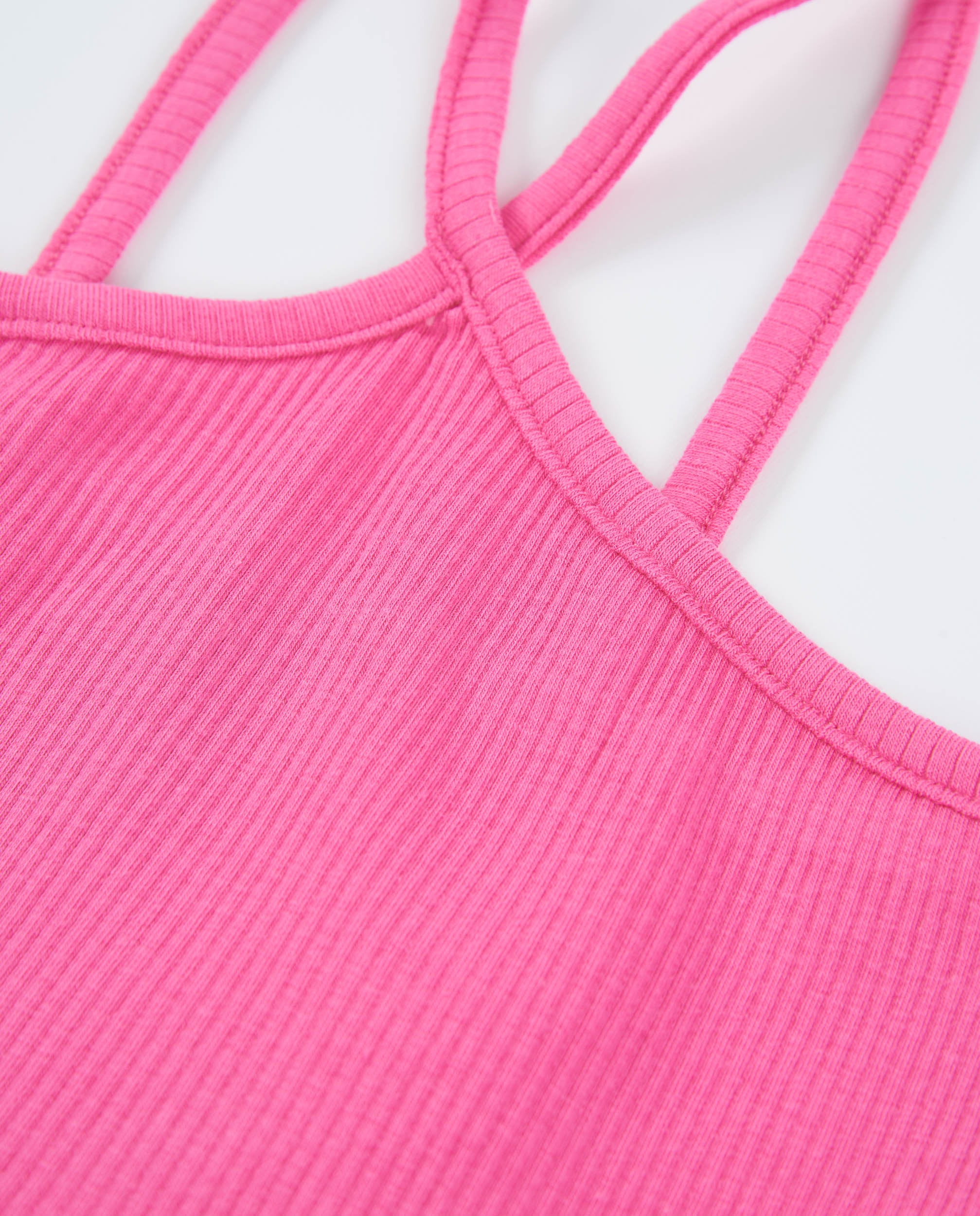 TucTuc Magliette spalline incrociate top rosa 8 anni