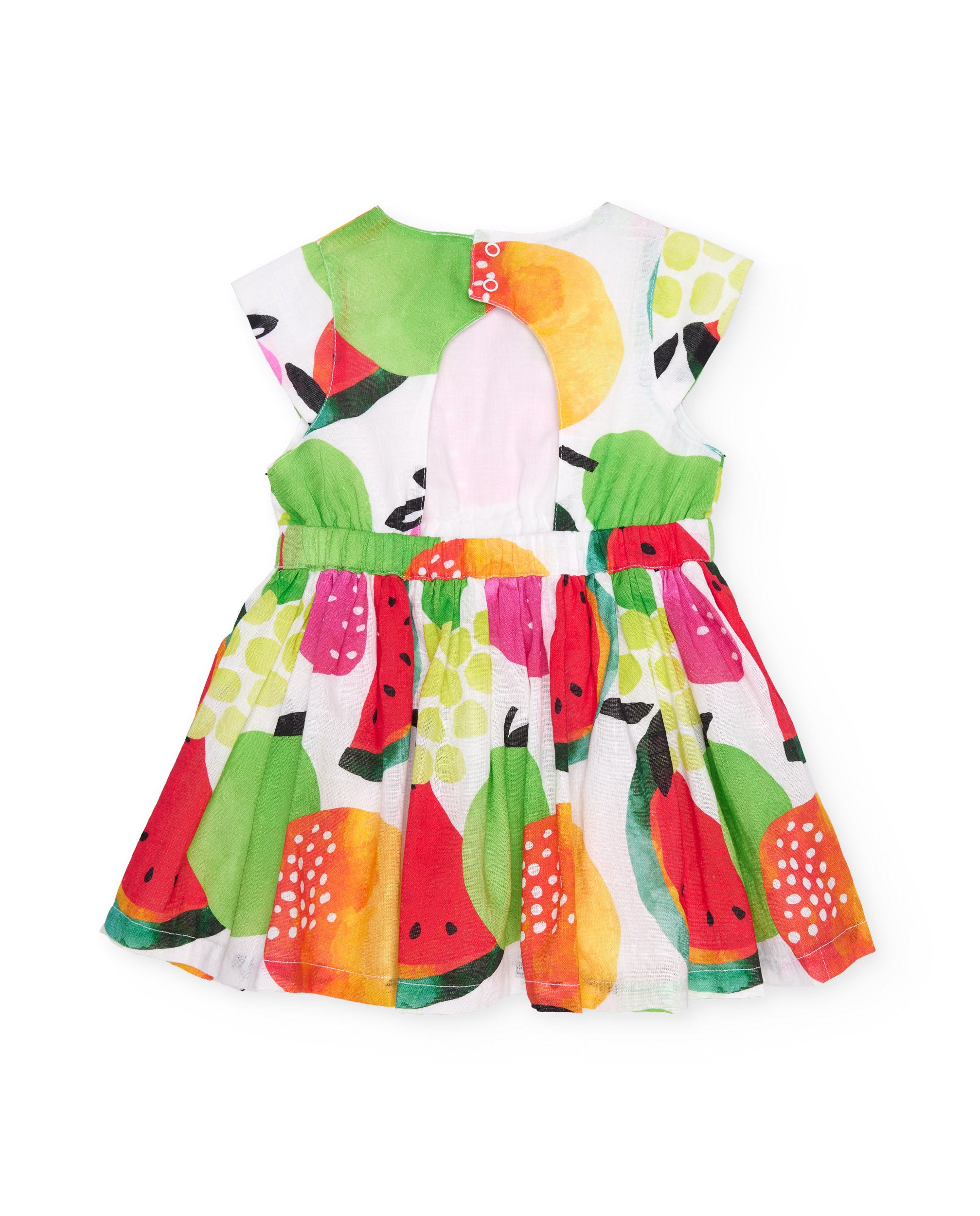 TucTuc Vestiti Vestito bimba bianco frutta estate