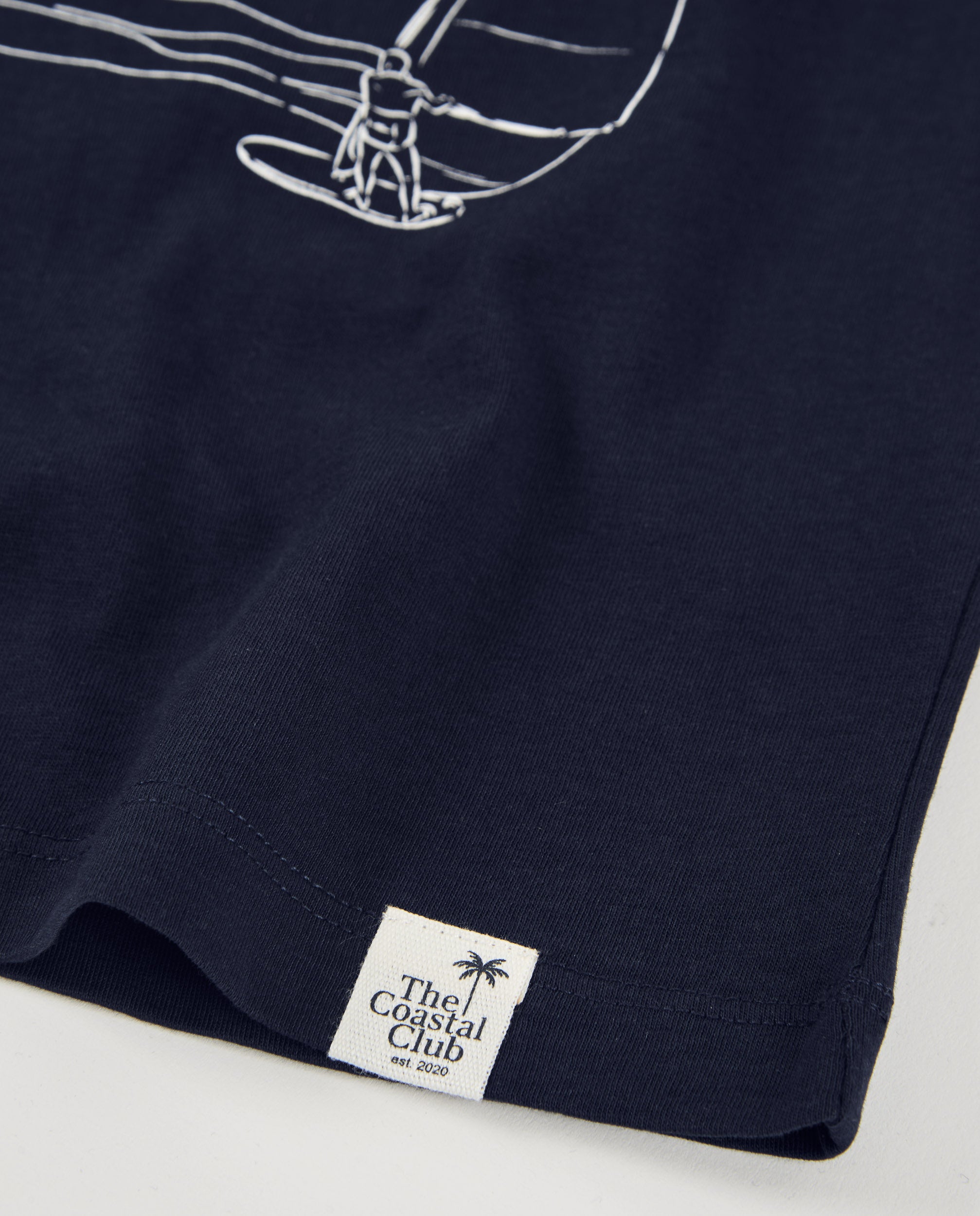 TucTuc Magliette t-shirt bimbo vela blu navy cotone