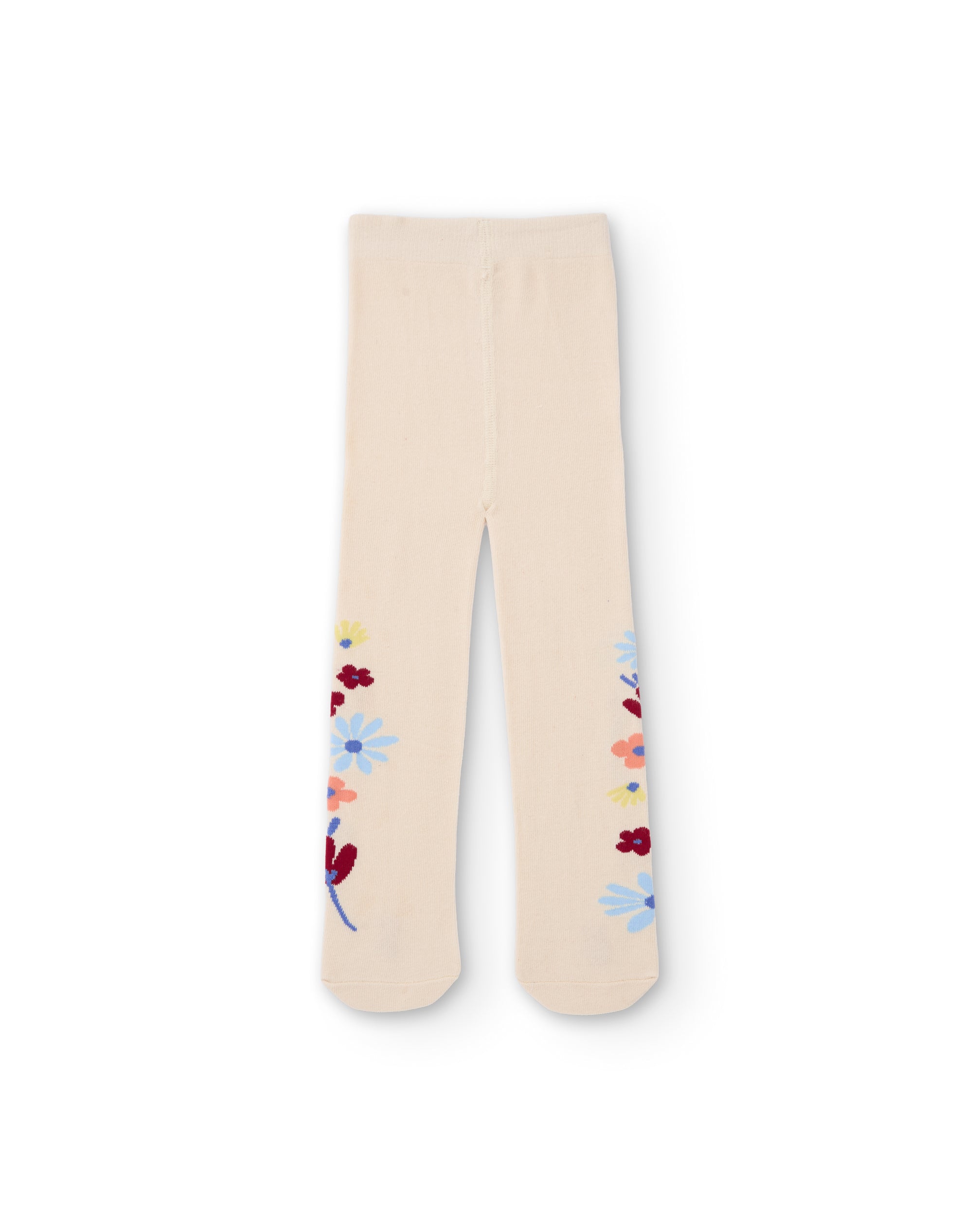 TucTuc Accessori Collant Bambina Crudo Floreale Jersey