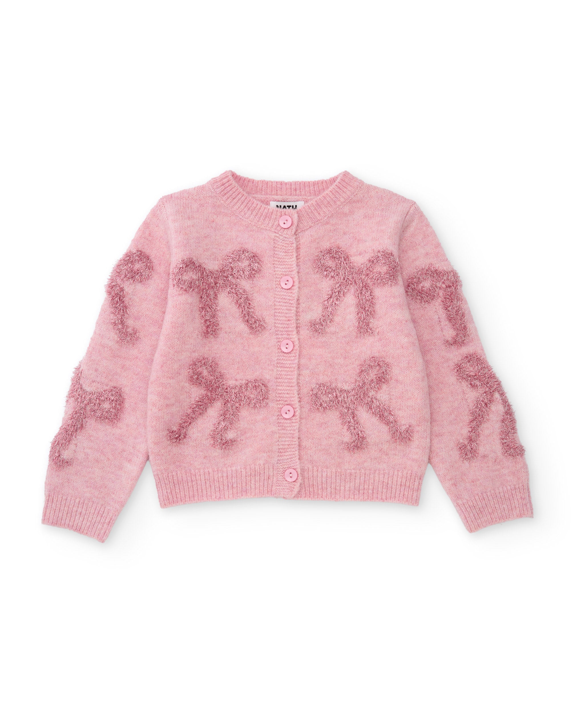 TucTuc Maglioni giacca tricot rosa fiocchi 4A-16A