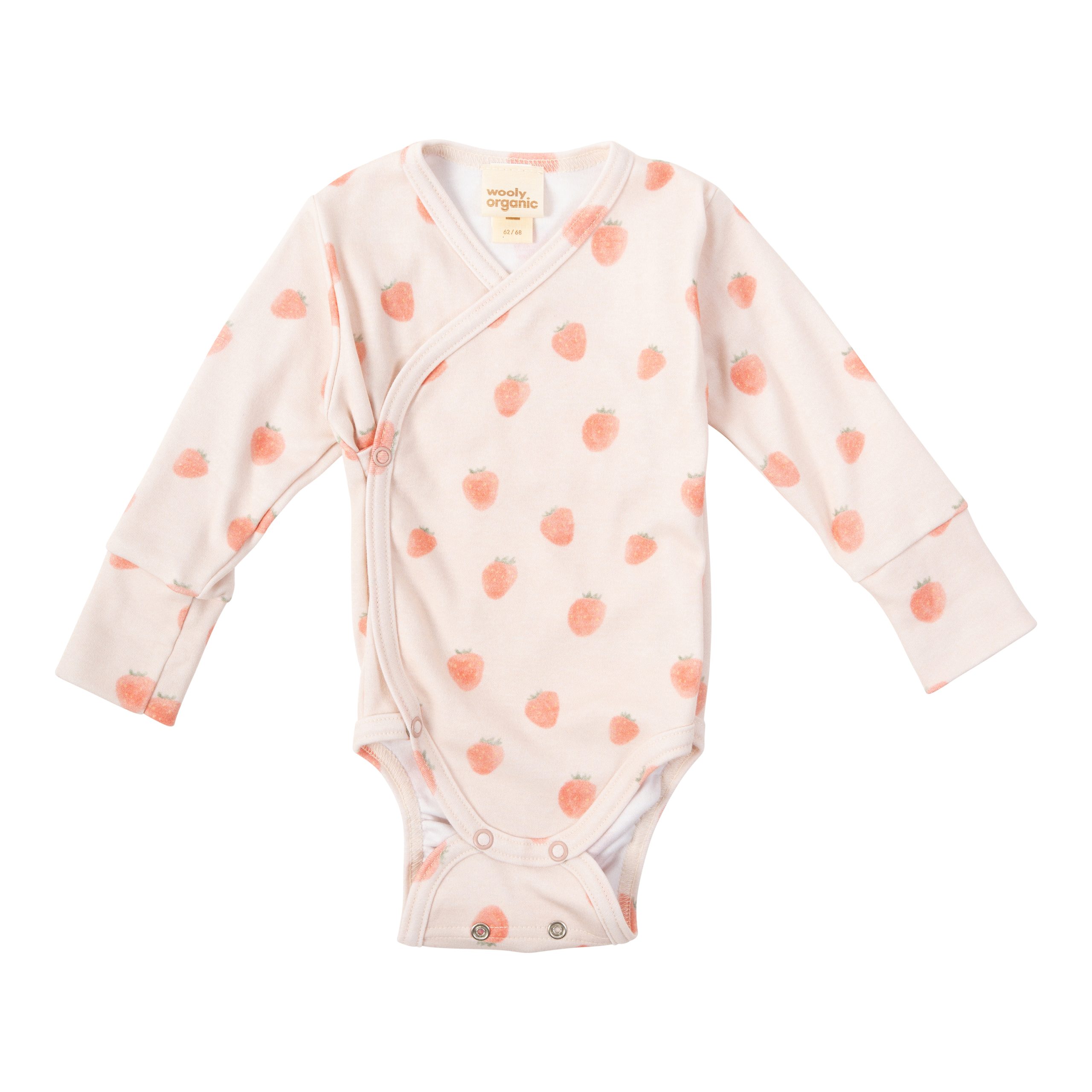 Woolly Organic Longsleeve Wrap body neonato in cotone bio