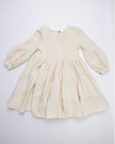Pamboo Muslin Dress abito bambina mussola manica lunga cotone