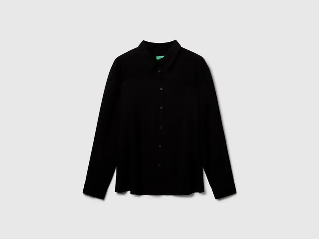 United Colors of Benetton Camicia Viscosa Ecovero Maniche Lunghe