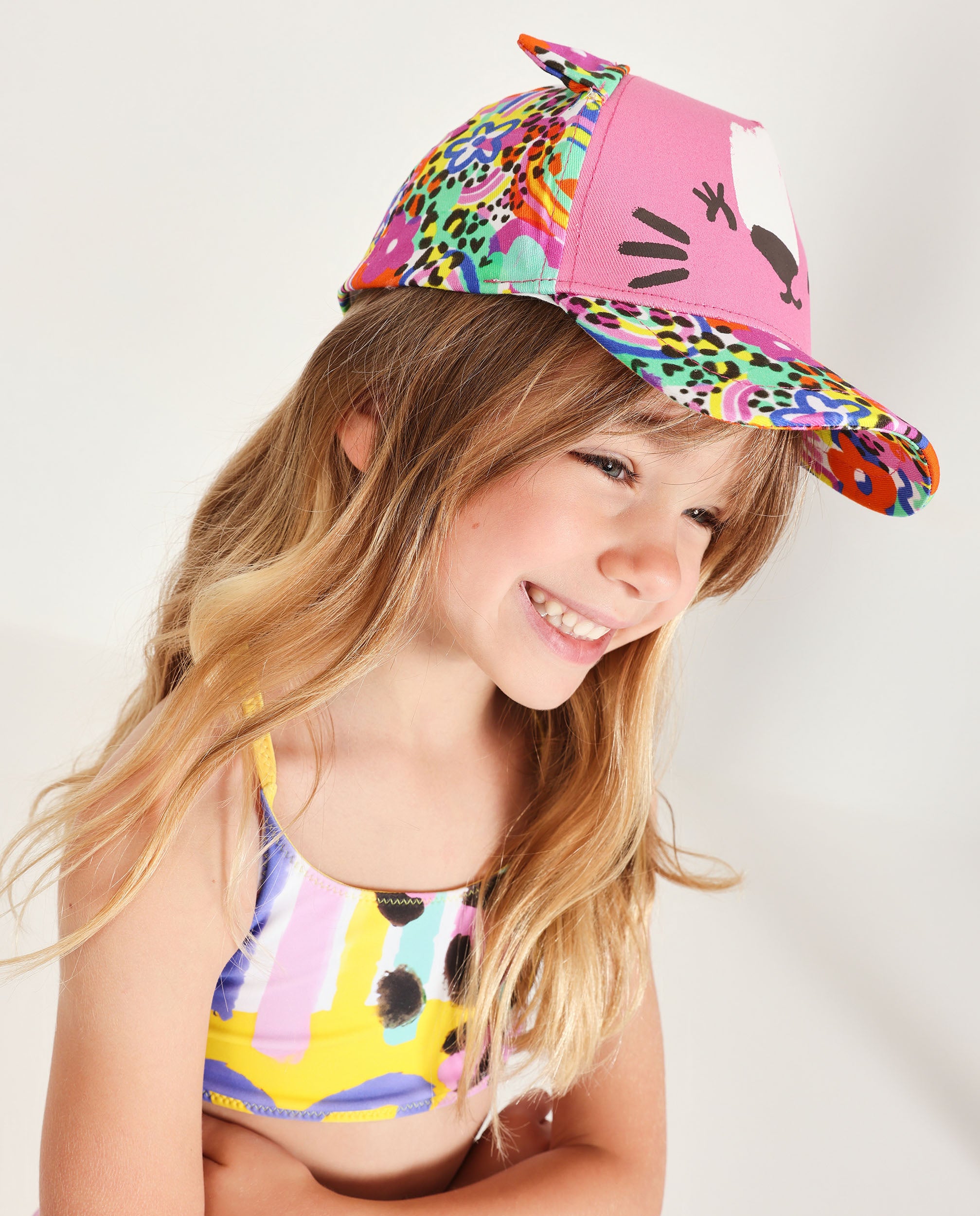 TucTuc Accessori Cappellino Bambina Rosa Orecchiette