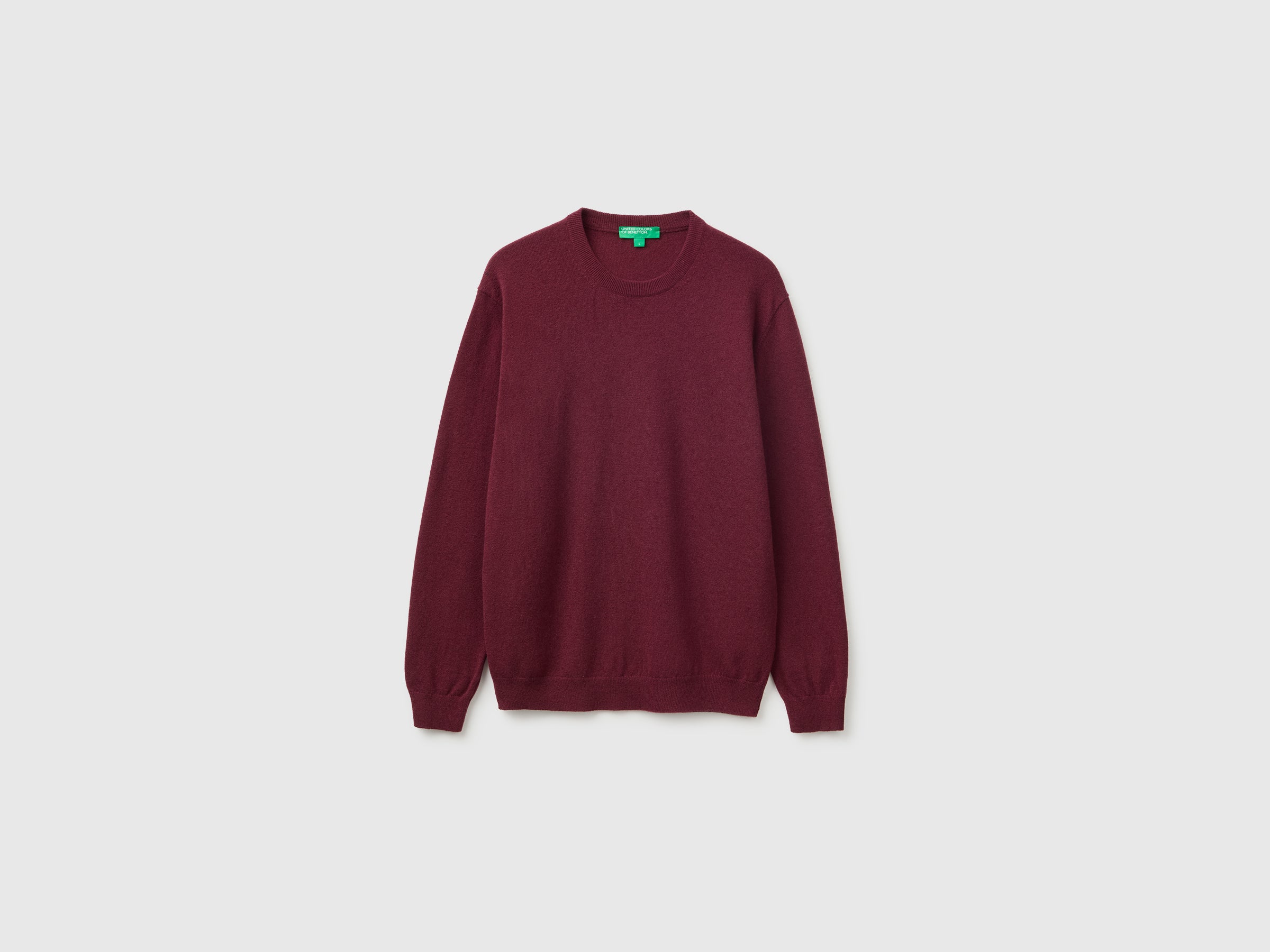 United Colors of Benetton Sweaters maglione lana merino bordeaux