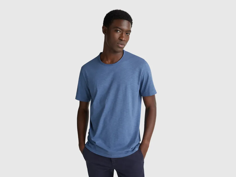 United Colors of Benetton T-Shirts Slub cotton t-shirt cotone
