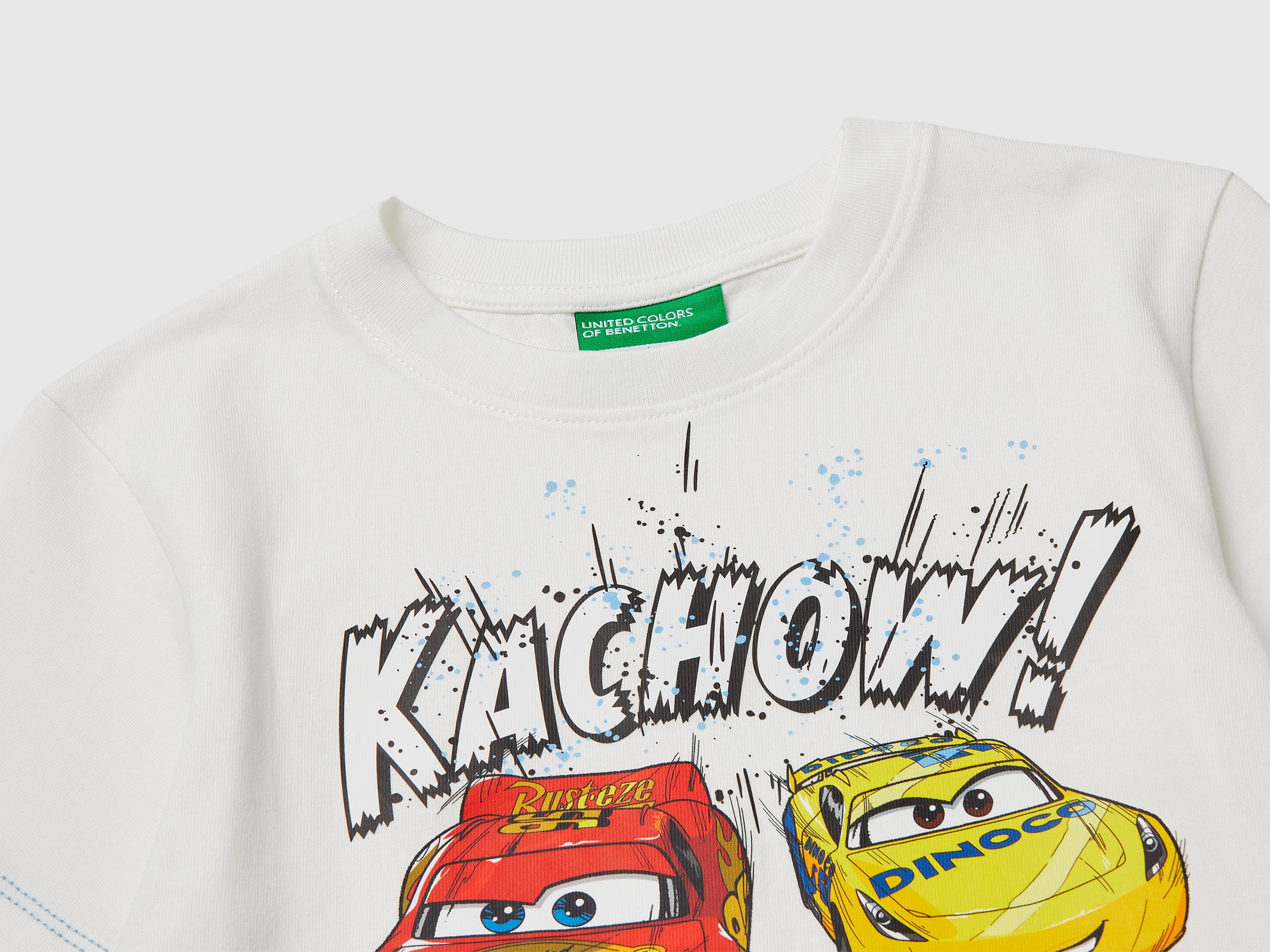 United Colors of Benetton Maglietta Bimbo Cars Cotone Bio 104