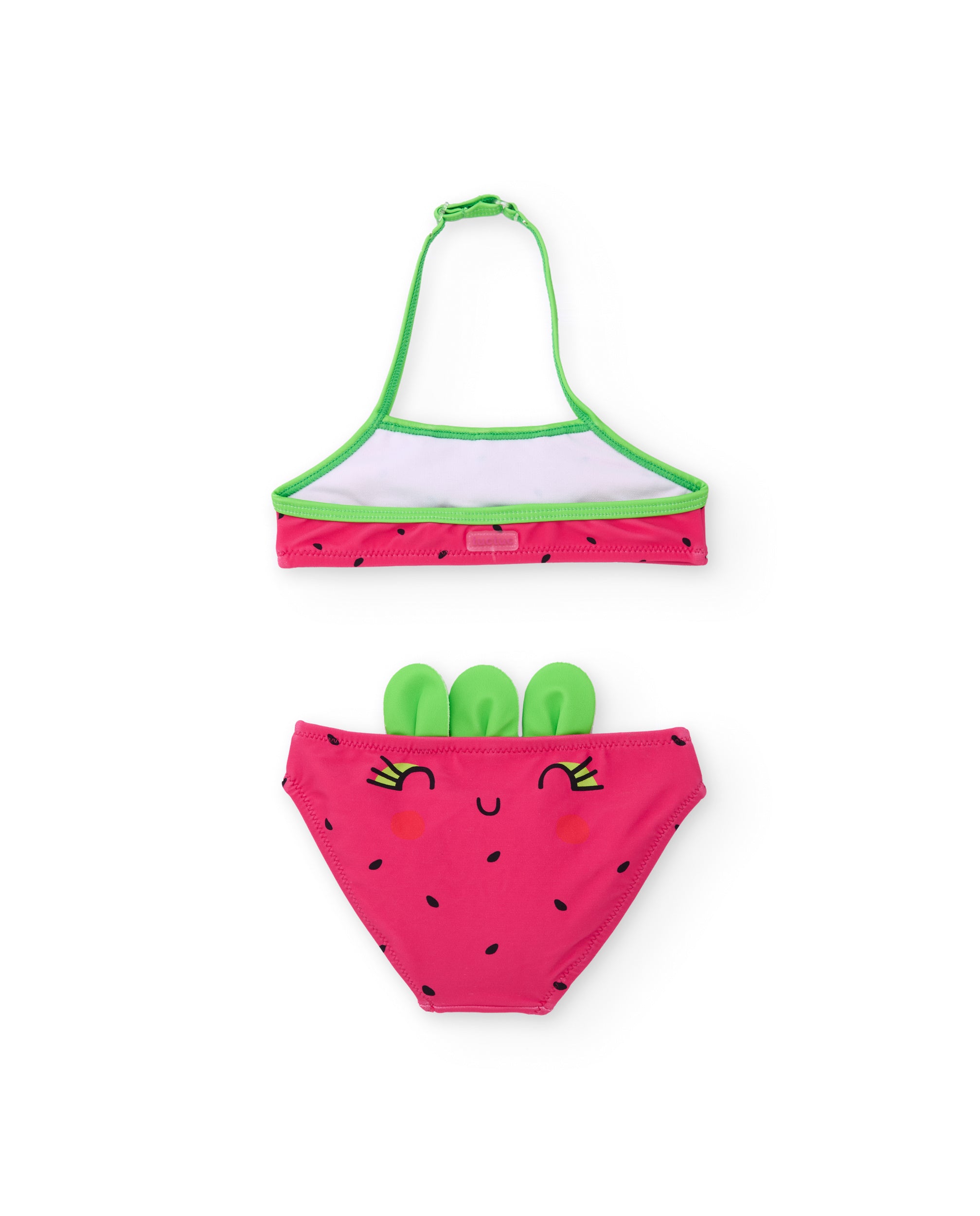 TucTuc Costumi Da Bagno bikini bambina rosso fucsia fascia
