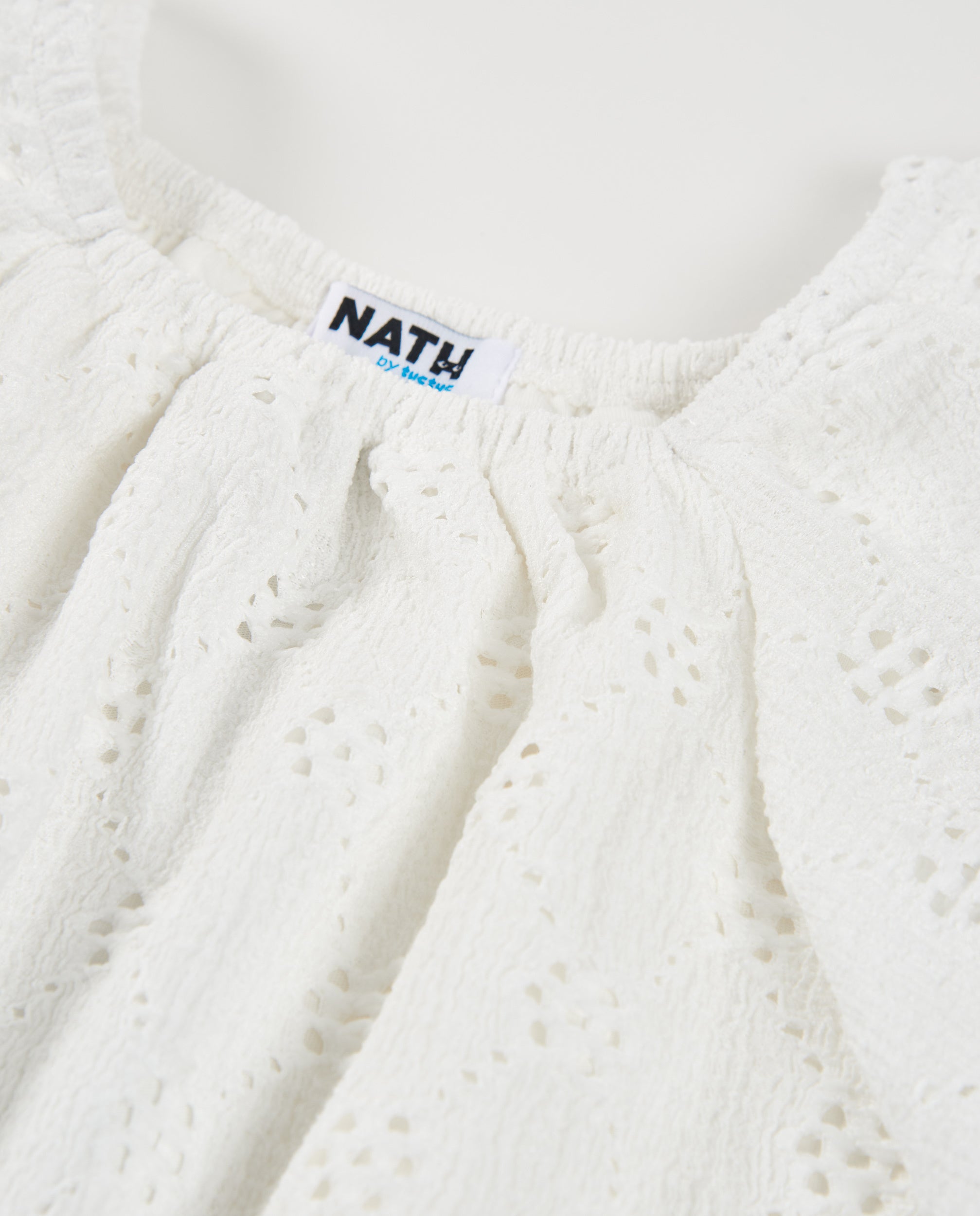 TucTuc Camicette Blusa Bambina Bianco Maniche Ampie