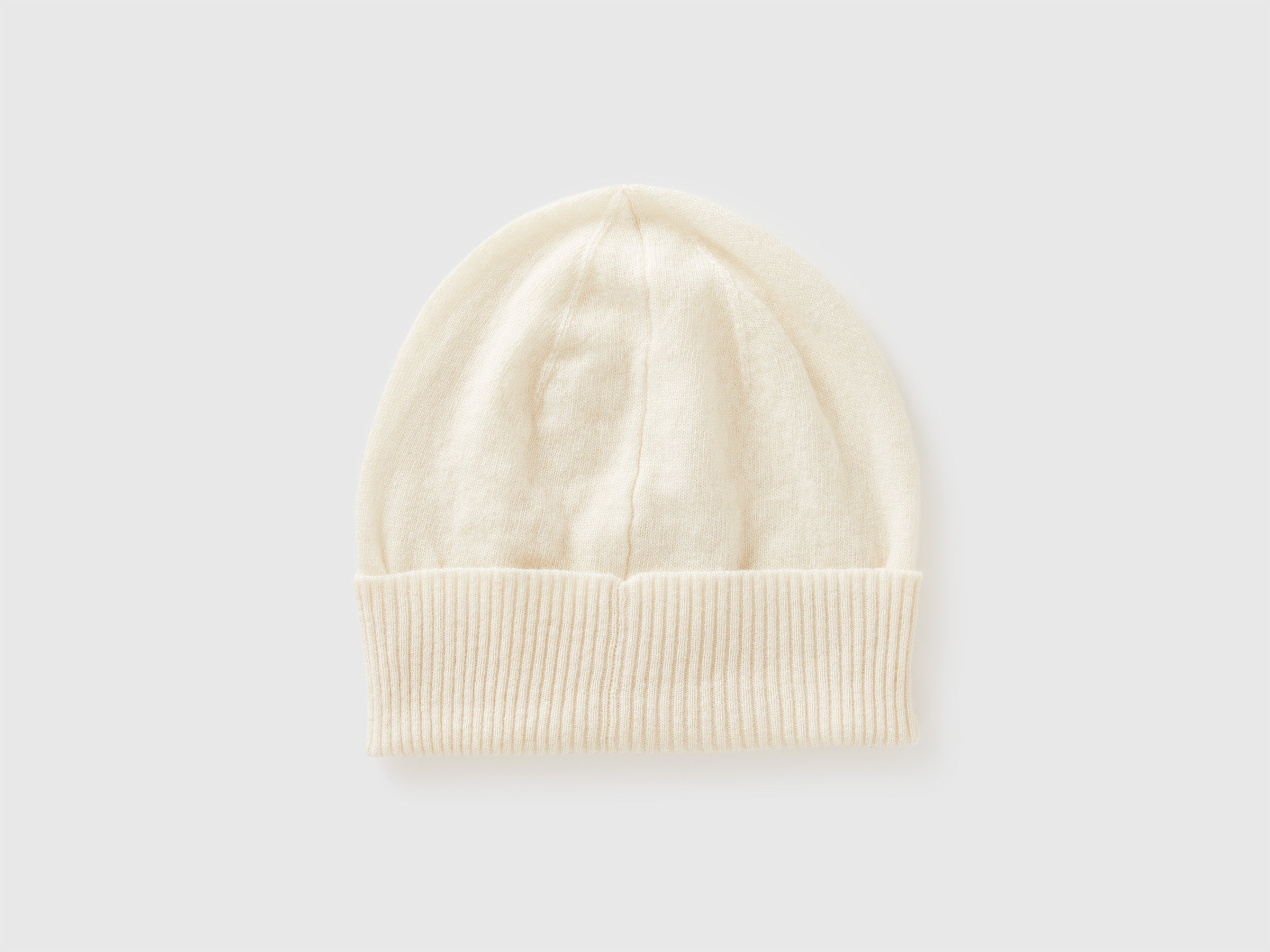 United Colors of Benetton Cappello lana merino crema OS