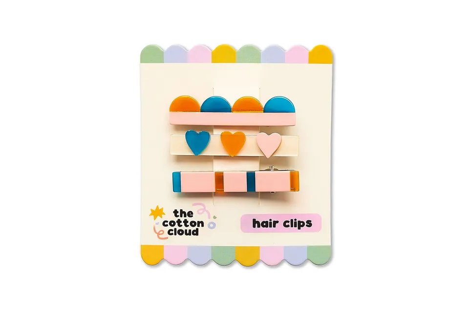 Cotton Cloud Retro mollette capelli acetato bambina
