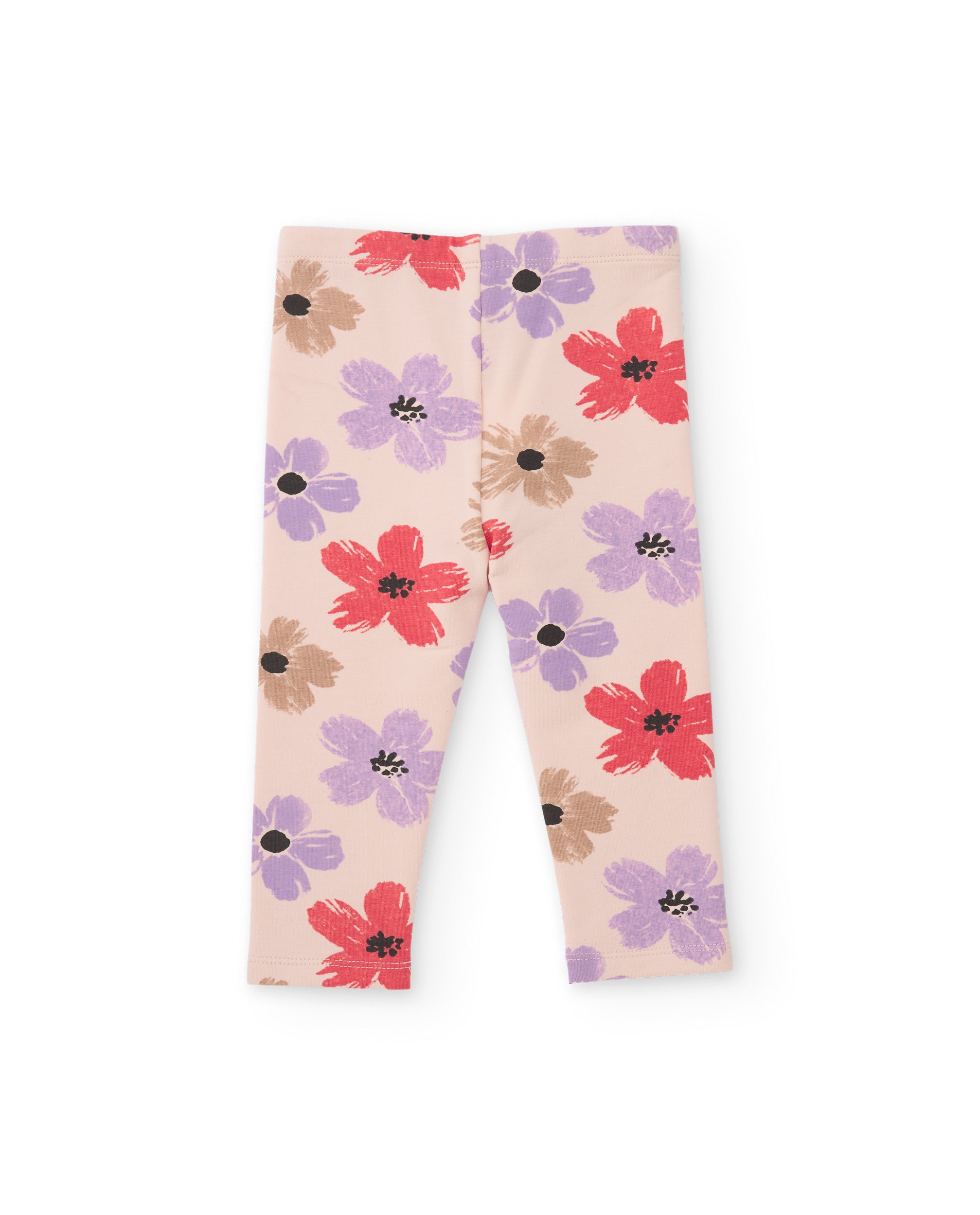 TucTuc Completi Tuta Bambina Beige Felpa Floreale 2 Pezzi