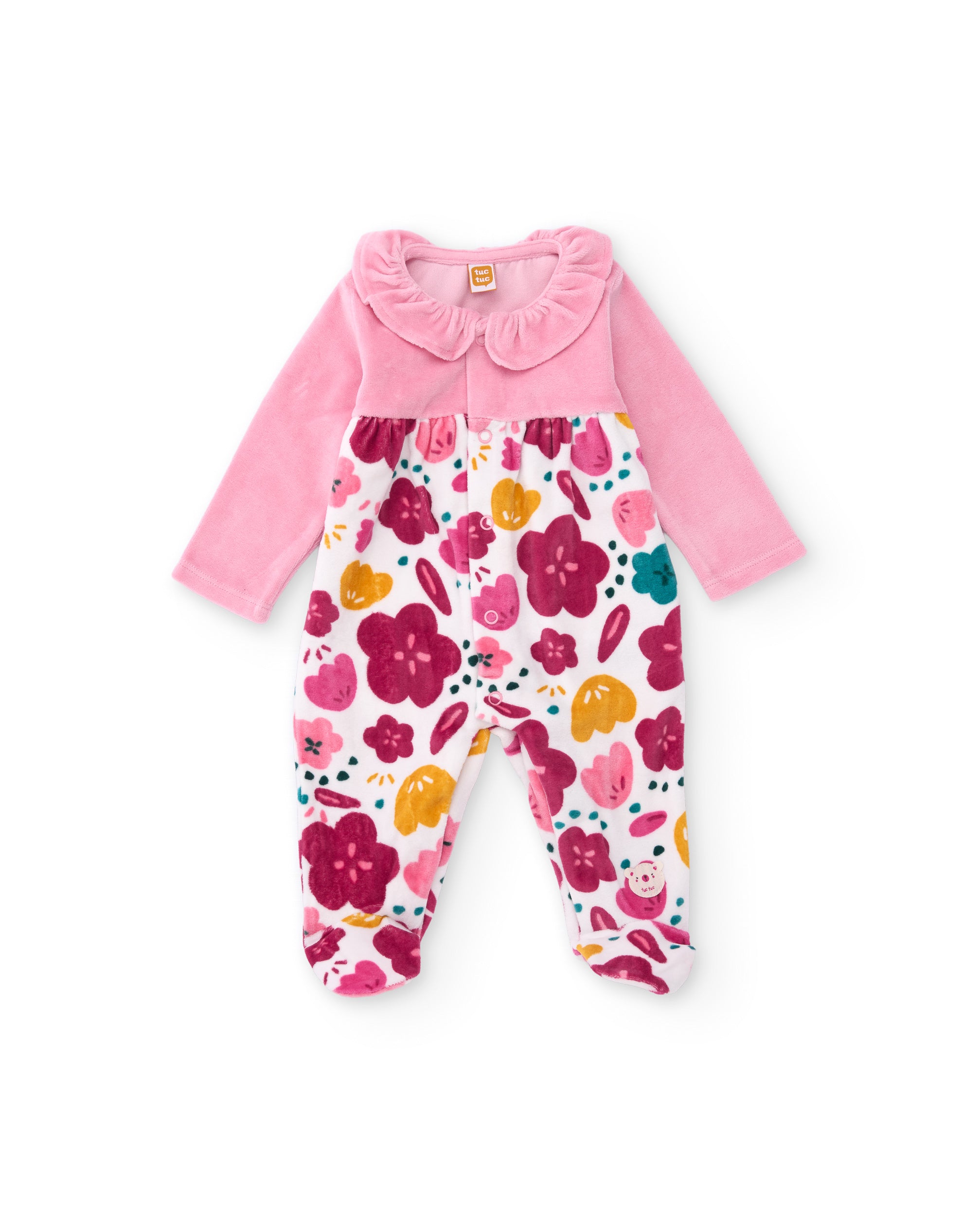 TucTuc Tutine tutina cotone rosa neonata fiori 0-24M