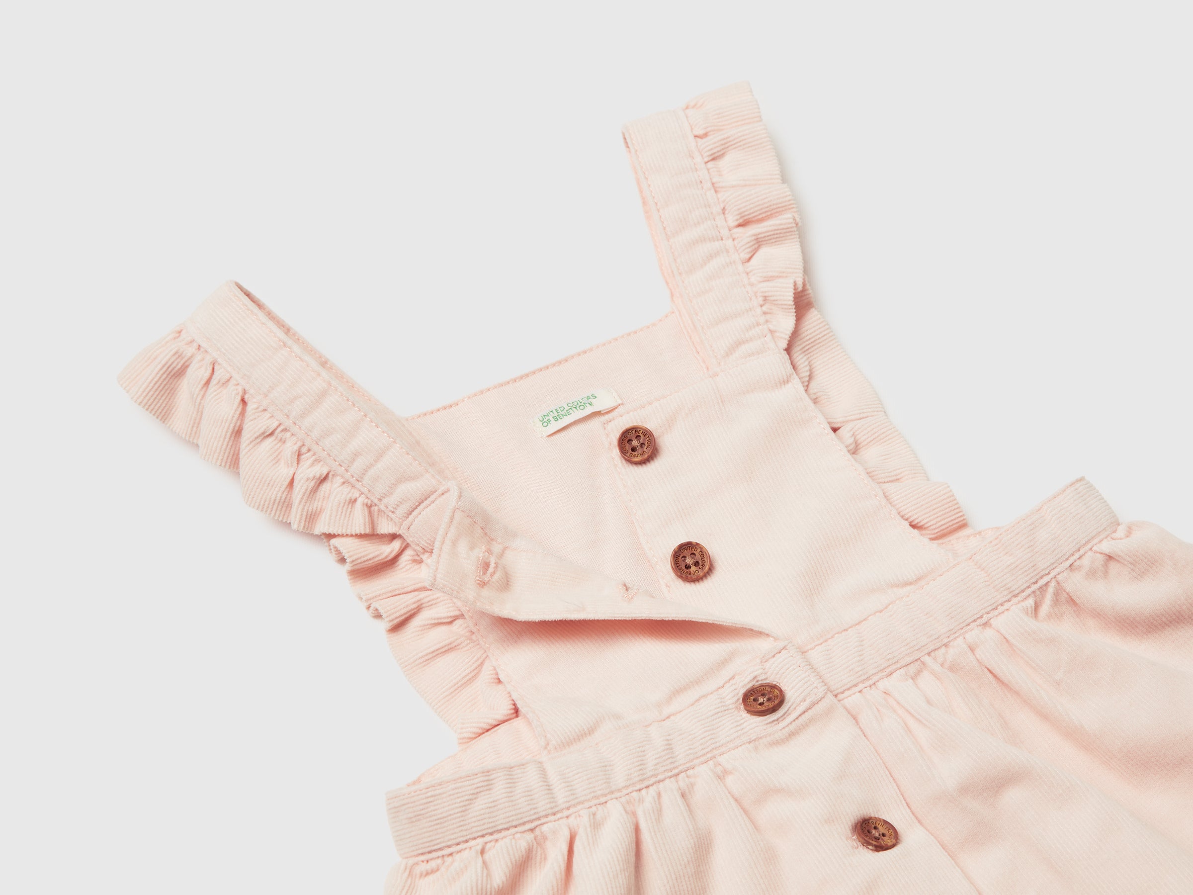 United Colors of Benetton Salopette Velluto Cotone Neonato 74