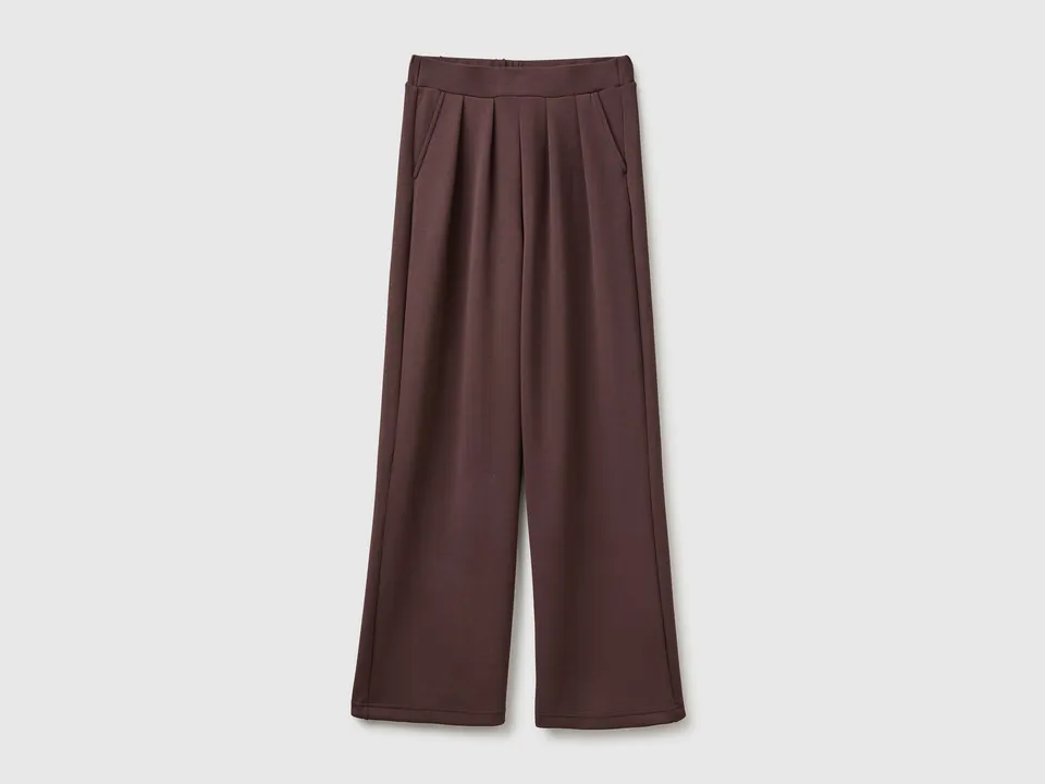 Benetton Sweatshirts Flowing sweatpants pantaloni tuta modal