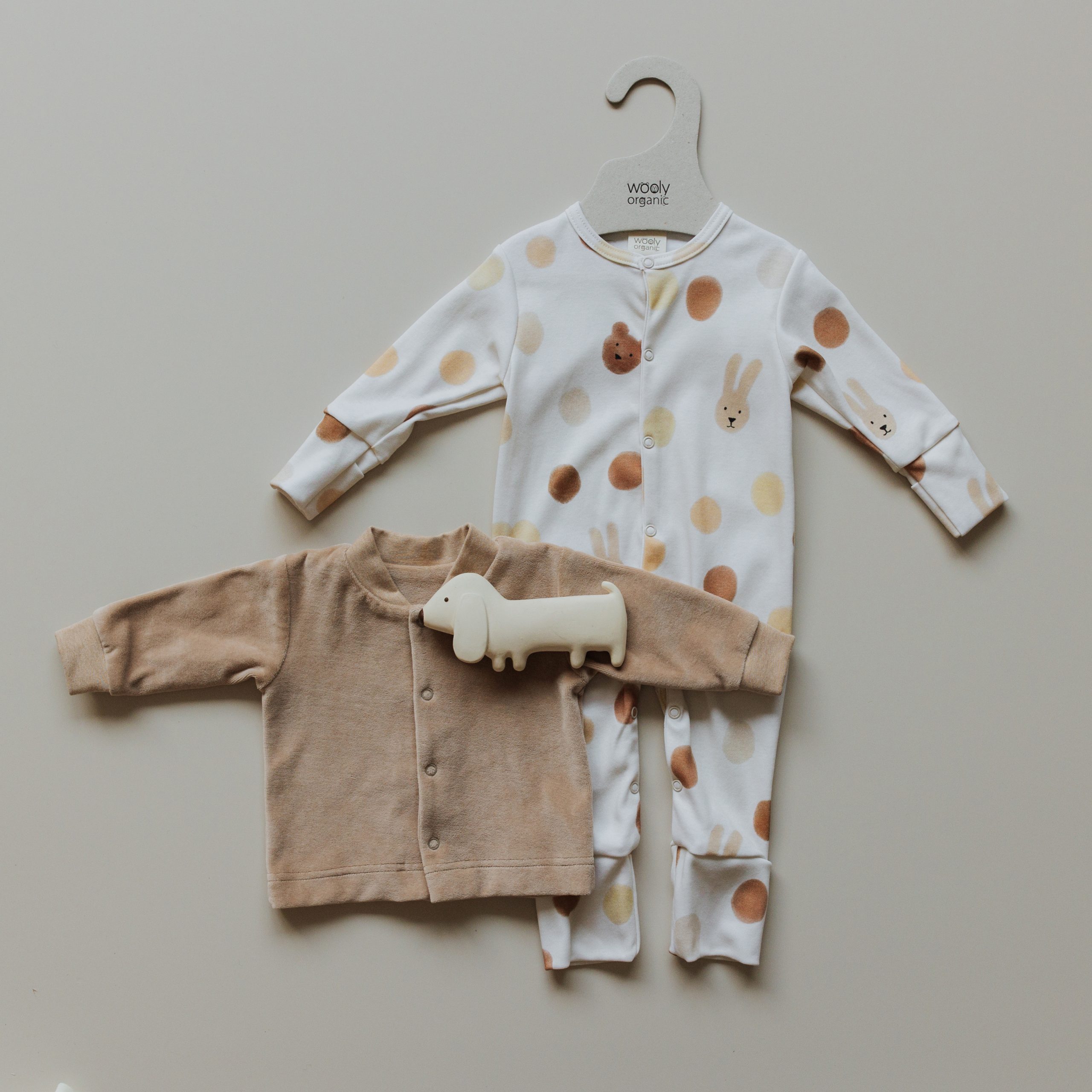 Woolly Organic Baby Sleepsuits Tutina Neonato Cotone Organico Noos