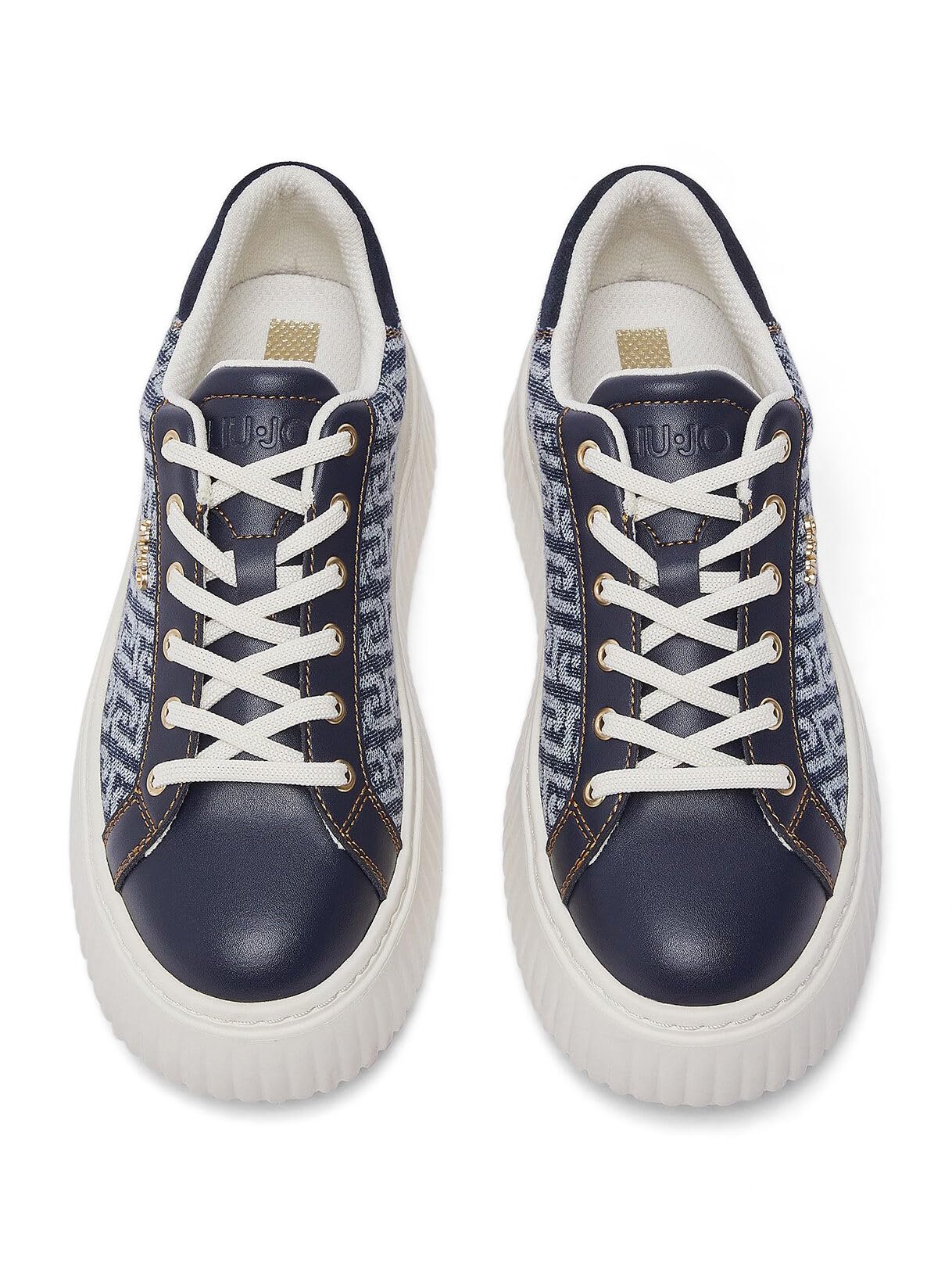 Liu Jo Sneakers Platform Denim Monogram 35 EU