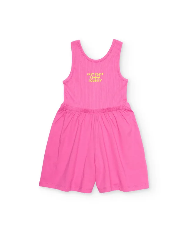 TucTuc Tutine tuta bambina rosa a costine
