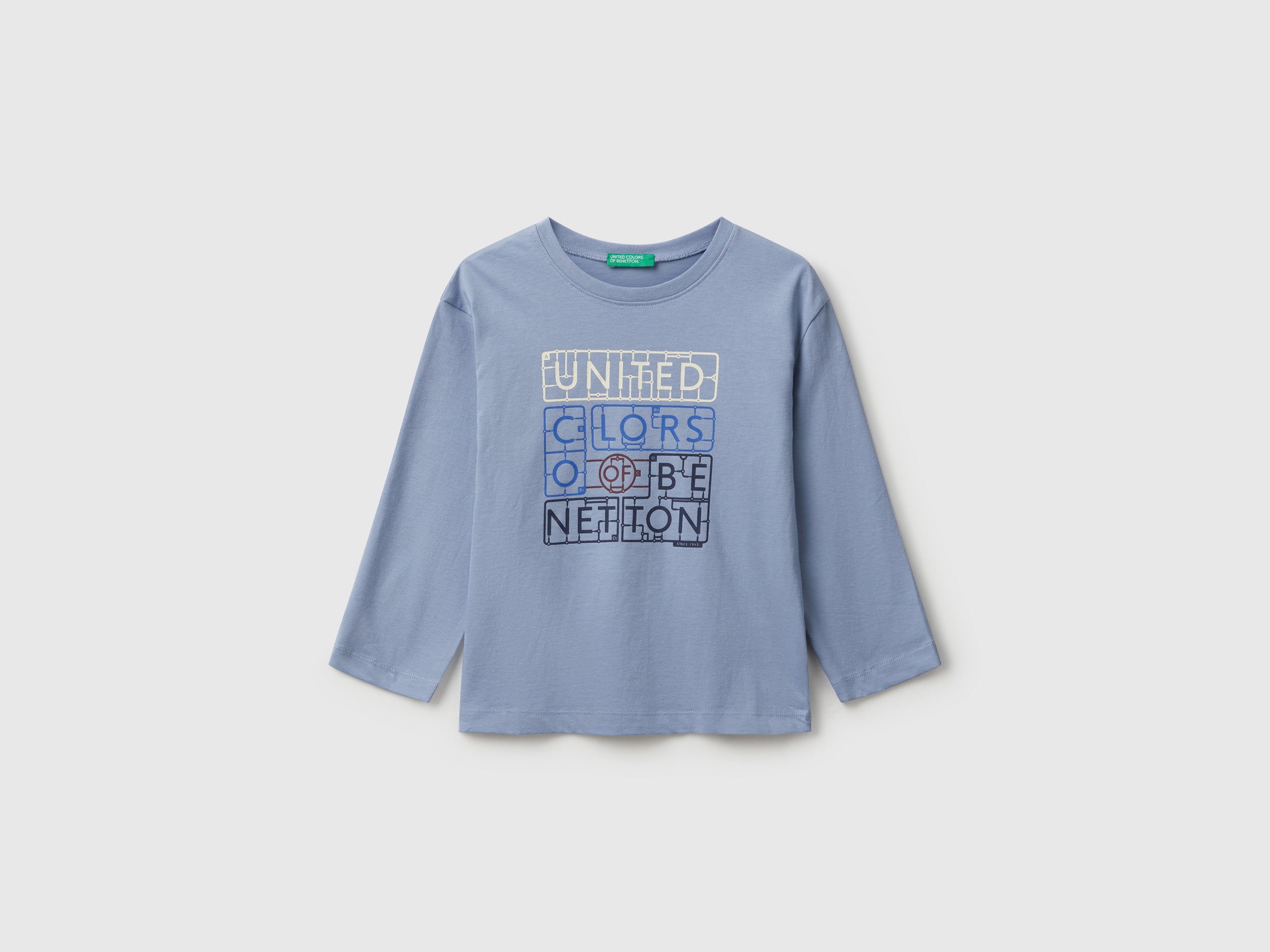 United Colors of Benetton t-shirt cotone biologico 104 logo