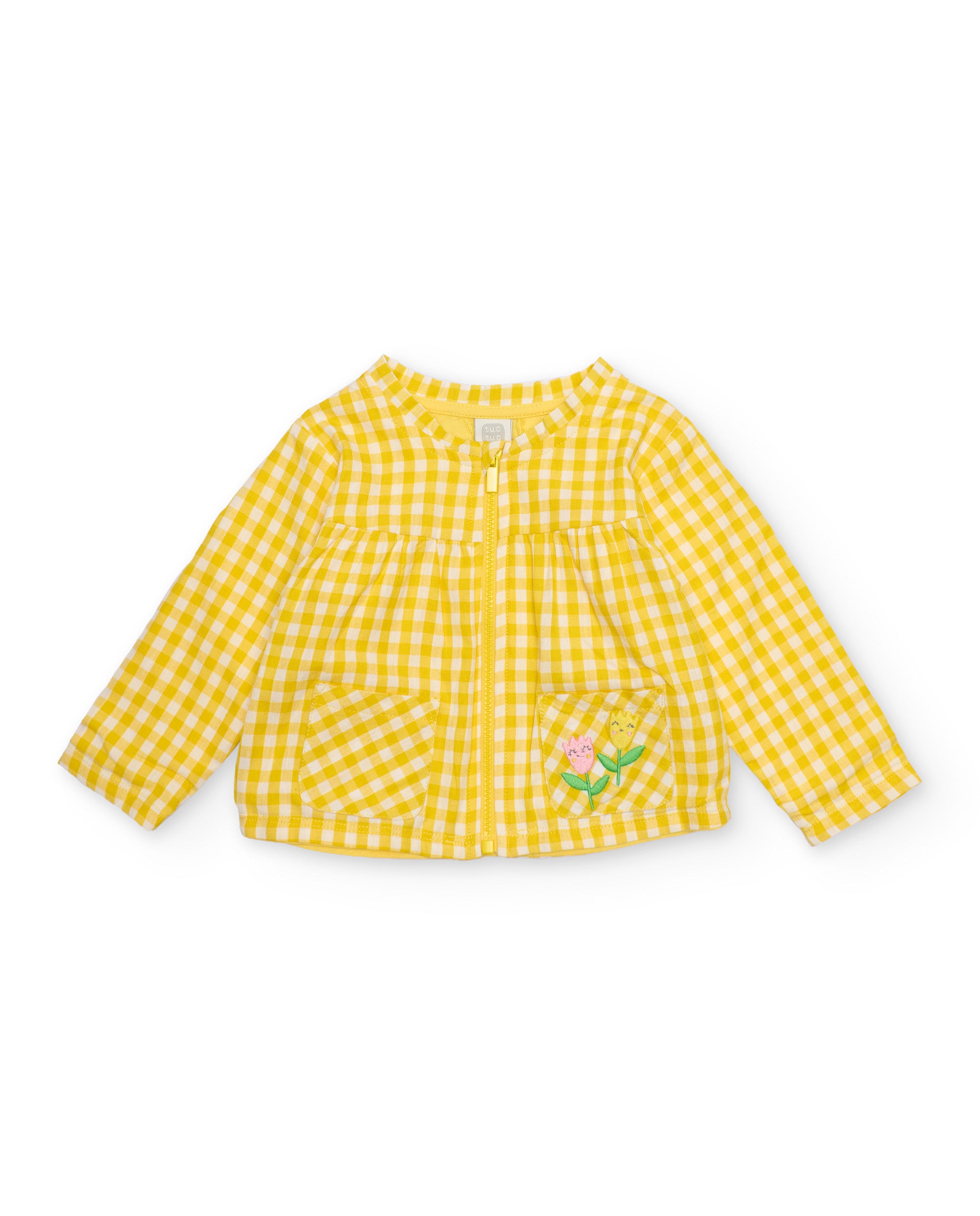 TucTuc Completi Completo 3 Pezzi Vichy Giallo Neonata