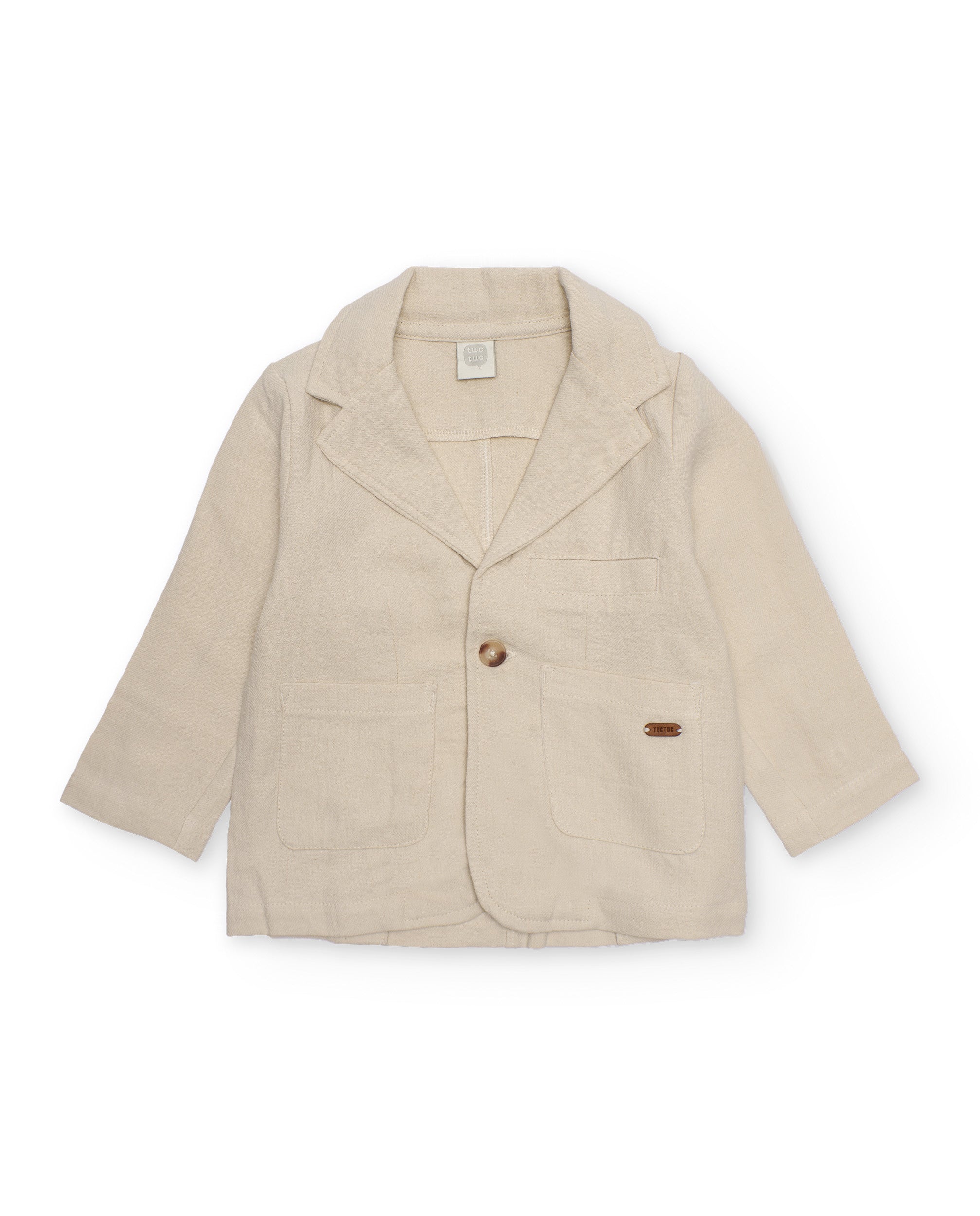 TucTuc Giacche Blazer bambino beige revers