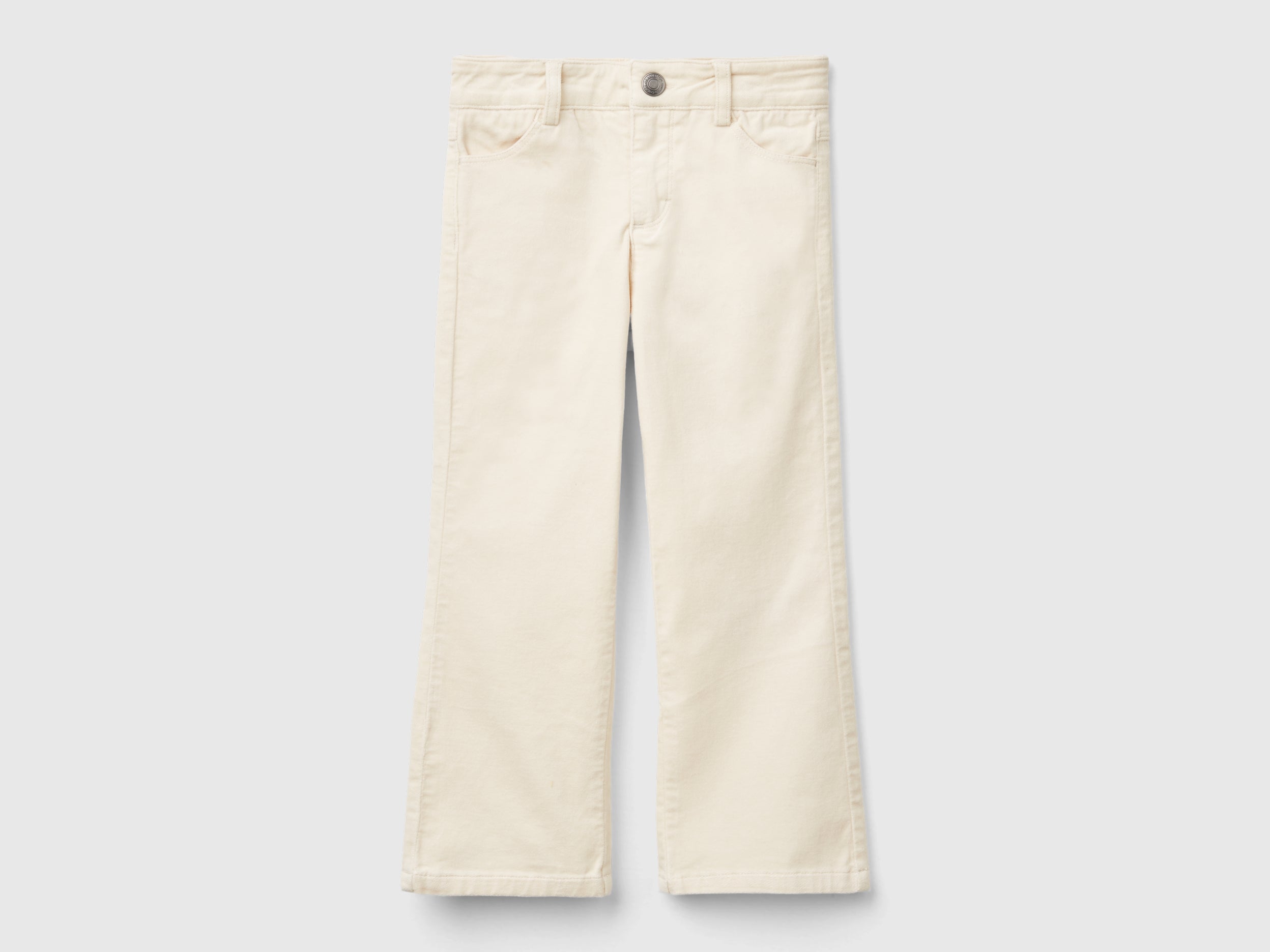 United Colors of Benetton Pantaloni Velluto Flare Cotone