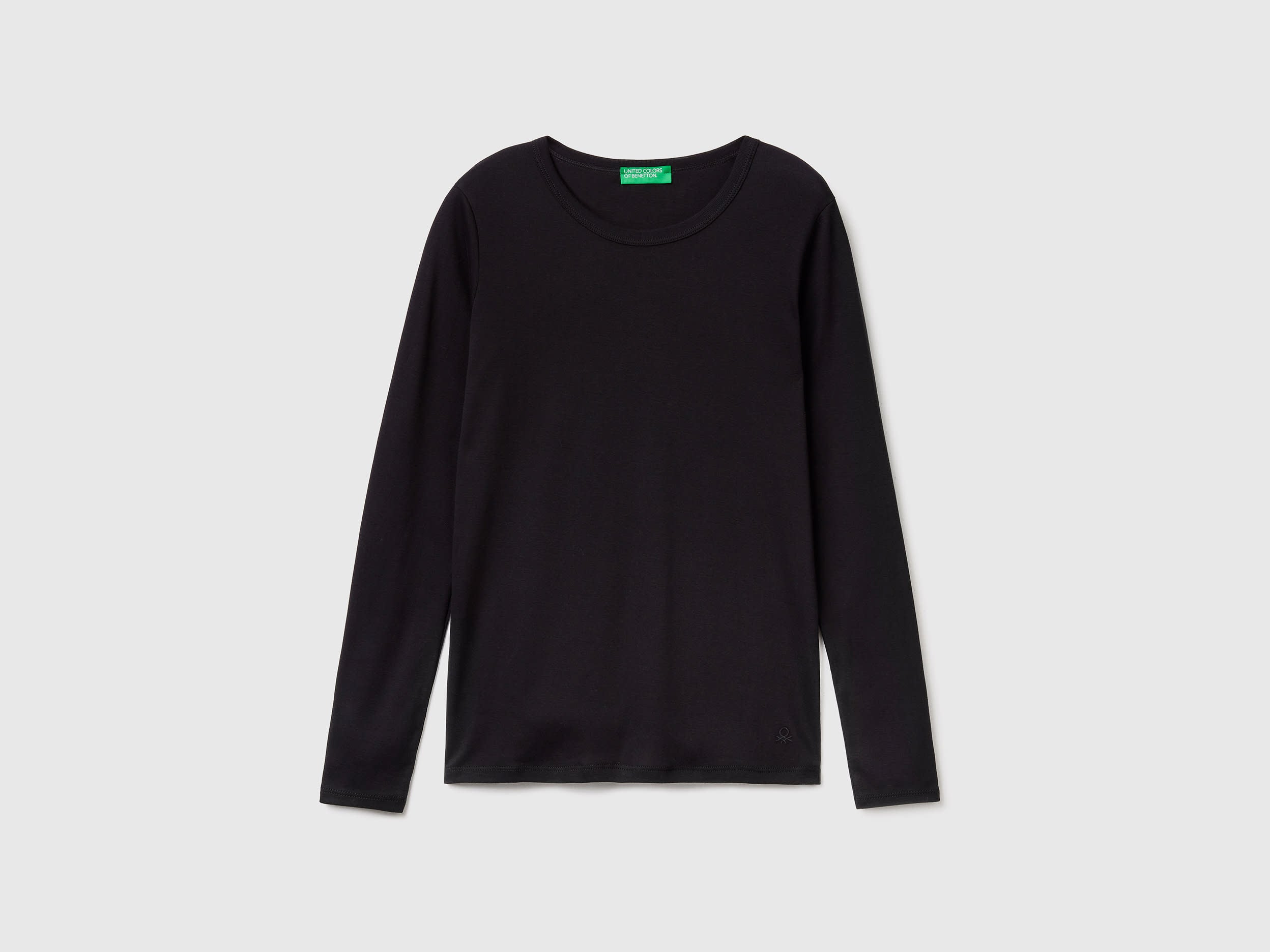 United Colors of Benetton T-shirt cotone manica lunga logo