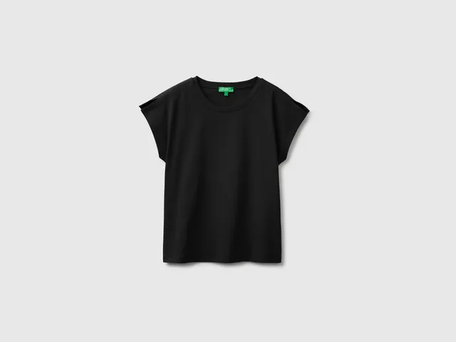 United Colors of Benetton T-Shirt con Spacchi Maglietta Cotone