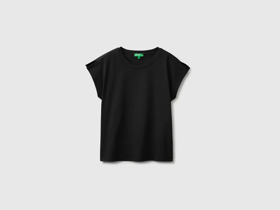 United Colors of Benetton T-Shirt con Spacchi Maglietta Cotone