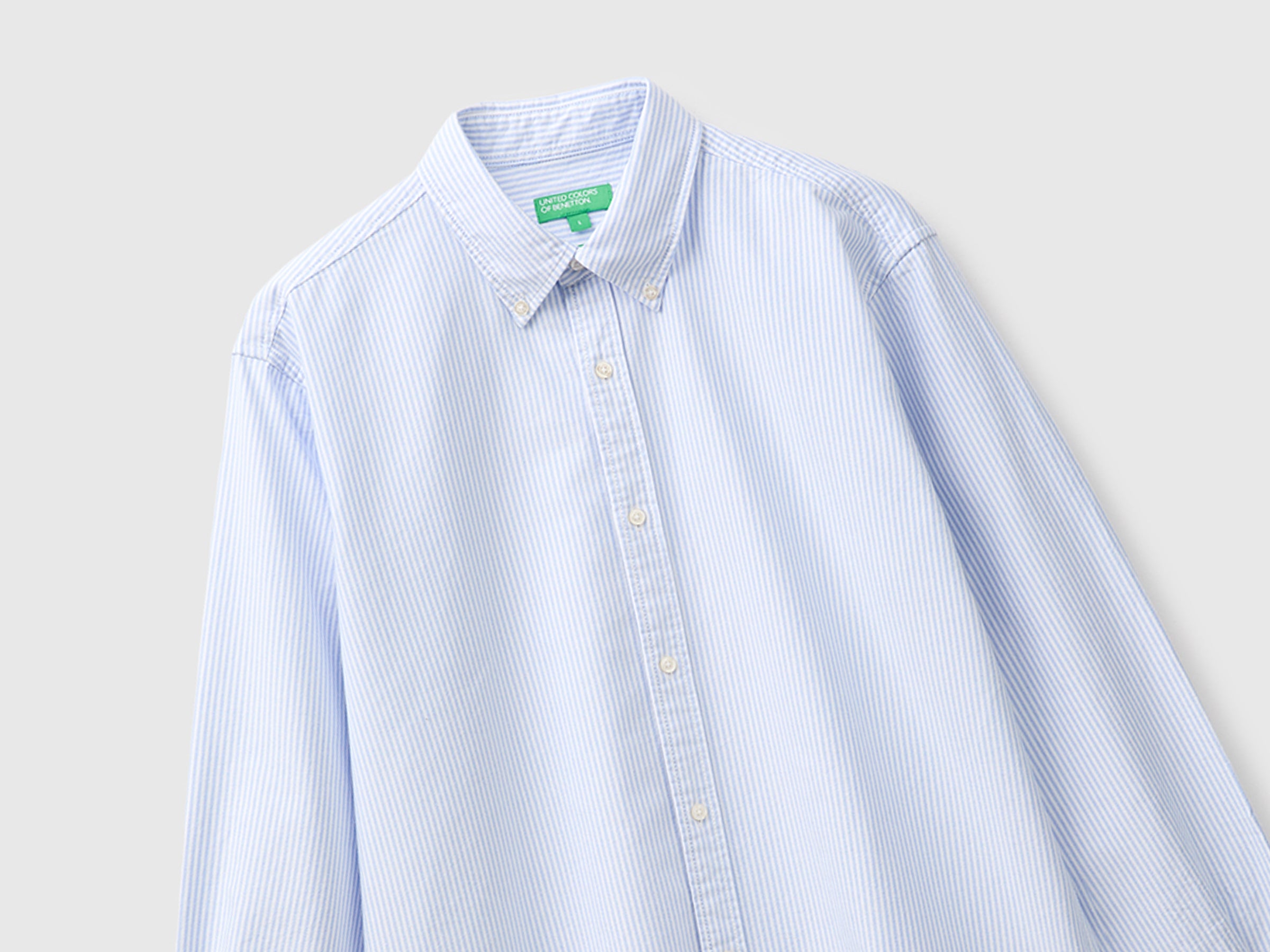 United Colors of Benetton Shirts Camicia Righe Cotone Regular