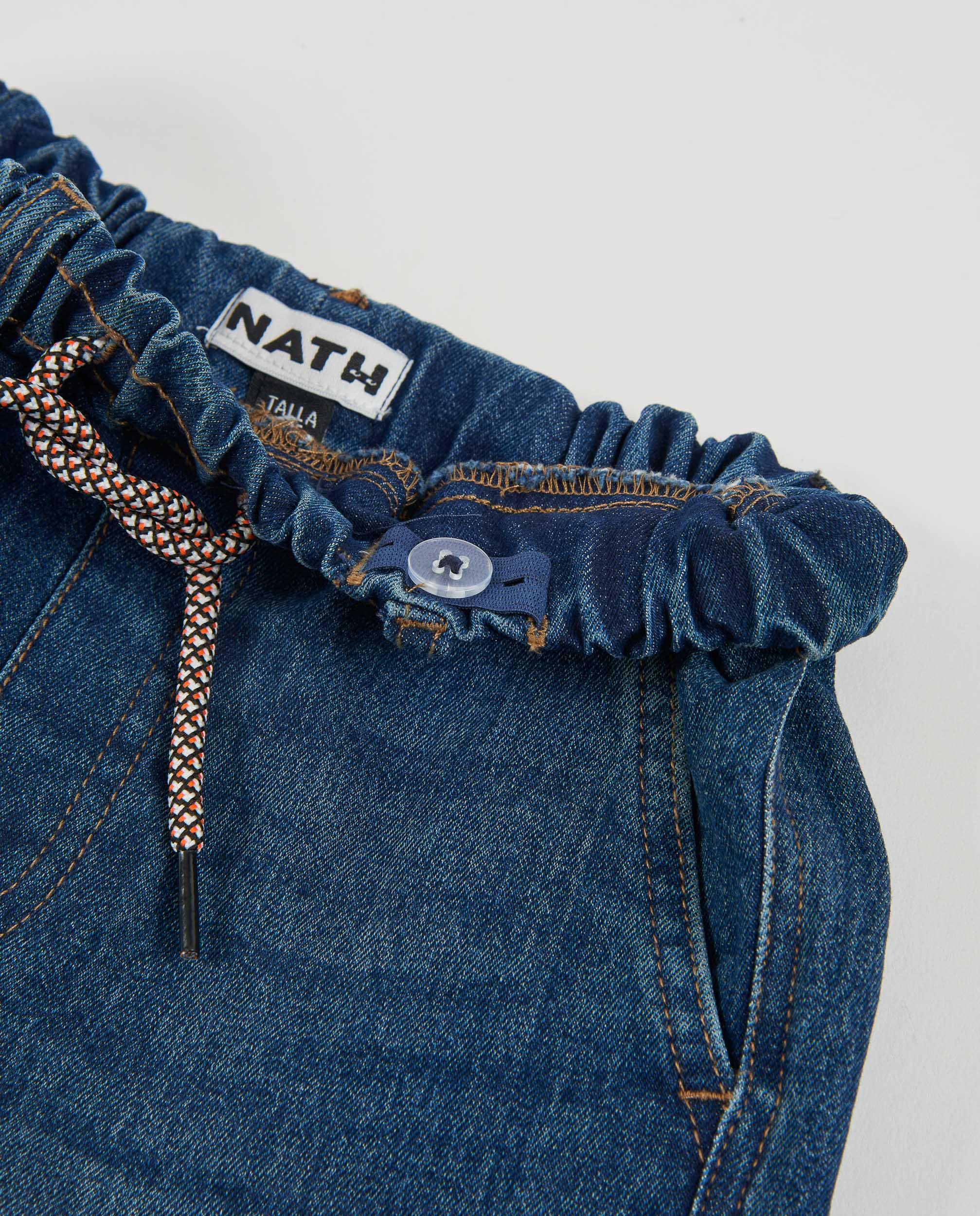 TucTuc Pantaloni Jeans bimbo blu dritto elastico