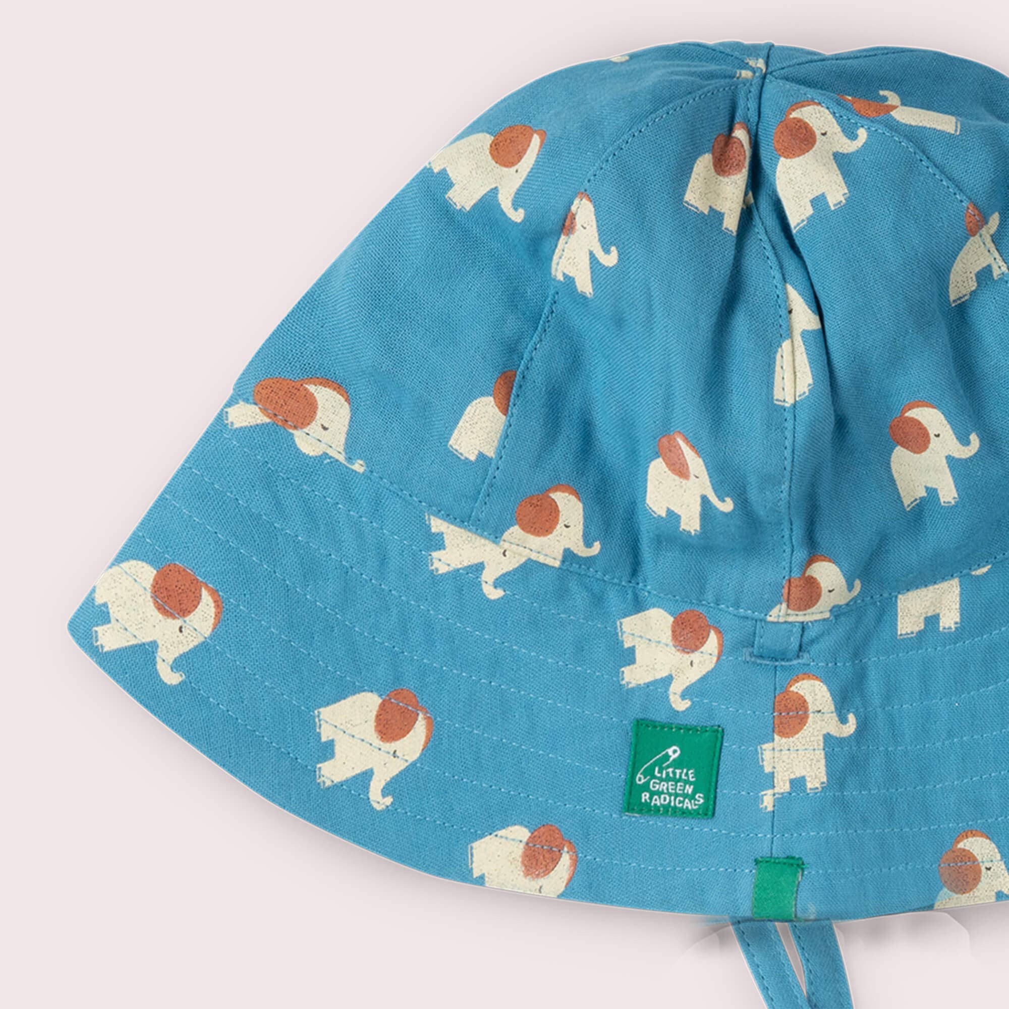 Little Green Radicals Cappello Sole Elefante Reversibile 0-12 Mesi