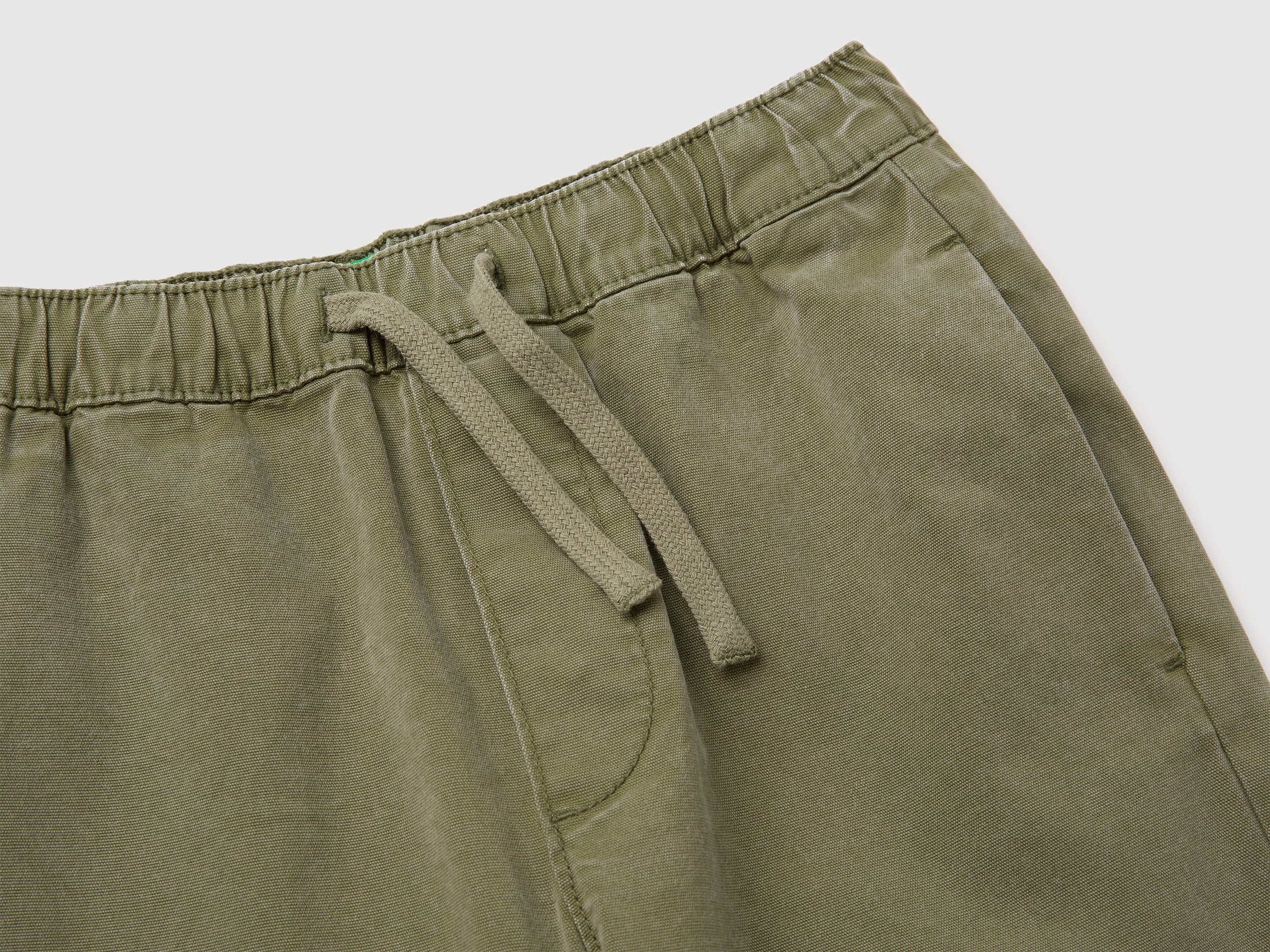 United Colors of Benetton cargo pantaloni tela cotone coulisse
