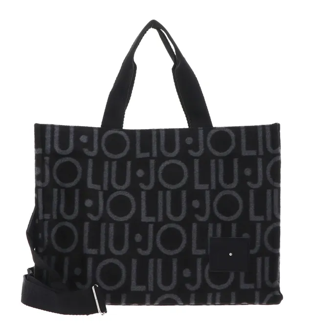 Liu Jo Jeans Tote Logo Allover Shopper Nero