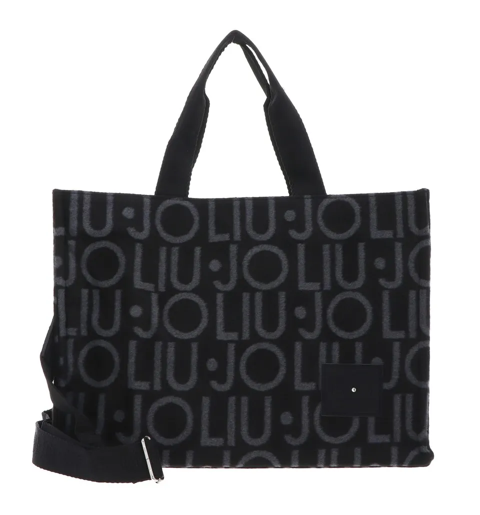 Liu Jo Jeans Tote Logo Allover Shopper Nero