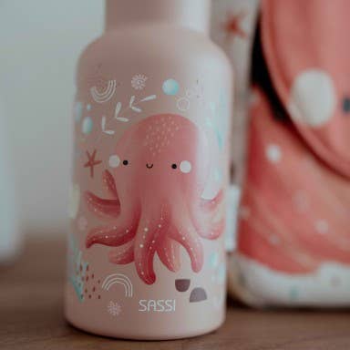 Sassi Borraccia Acciaio Slurpy Polpo 500 ml Cannuccia