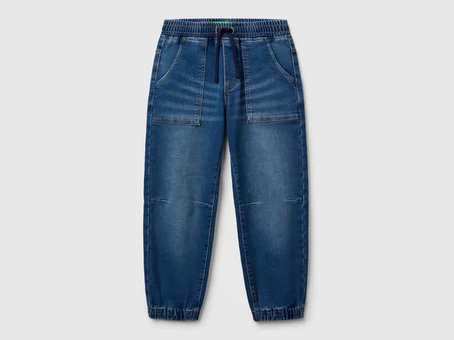 United Colors of Benetton Jeans jogger taglia L cotone riciclato