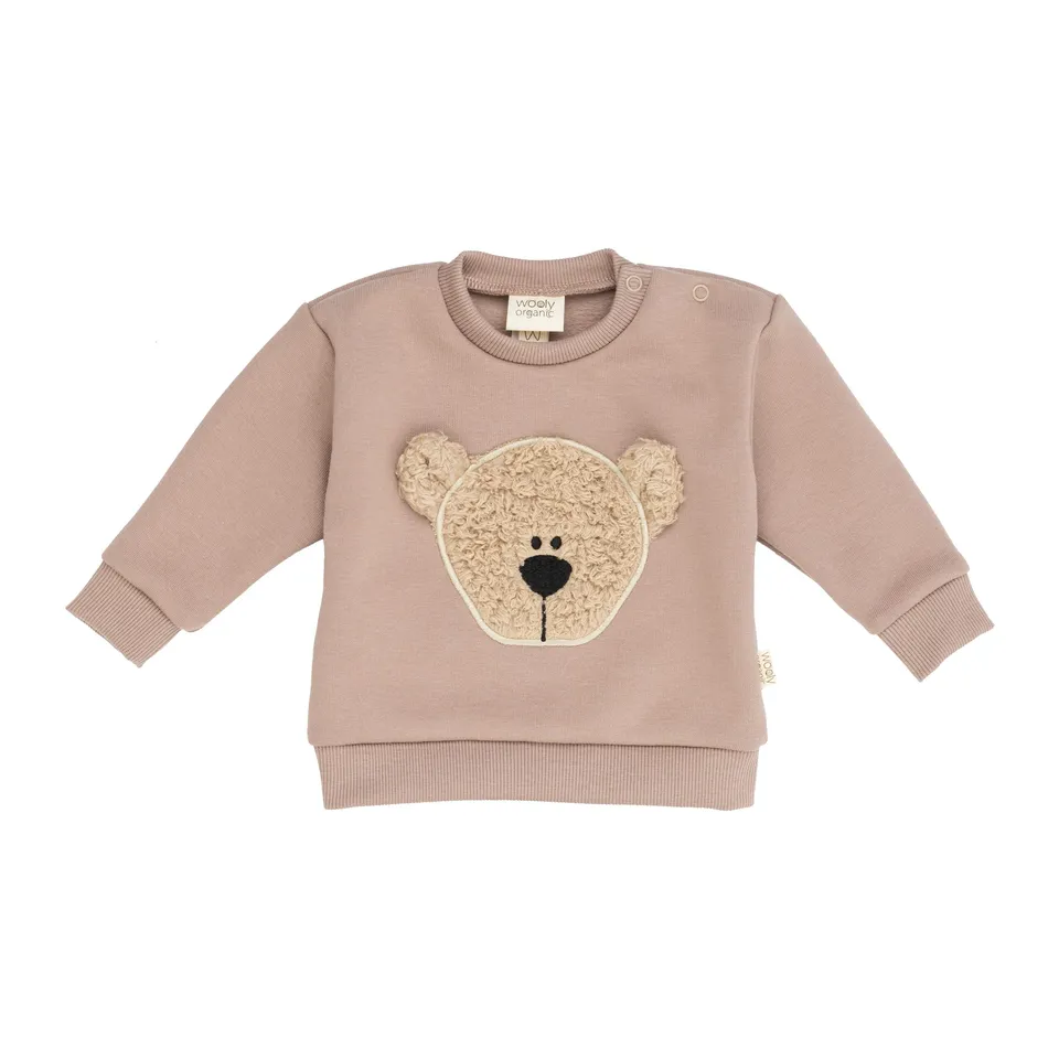 Woolly Organic Embroidered Sweater maglione ricamo cotone