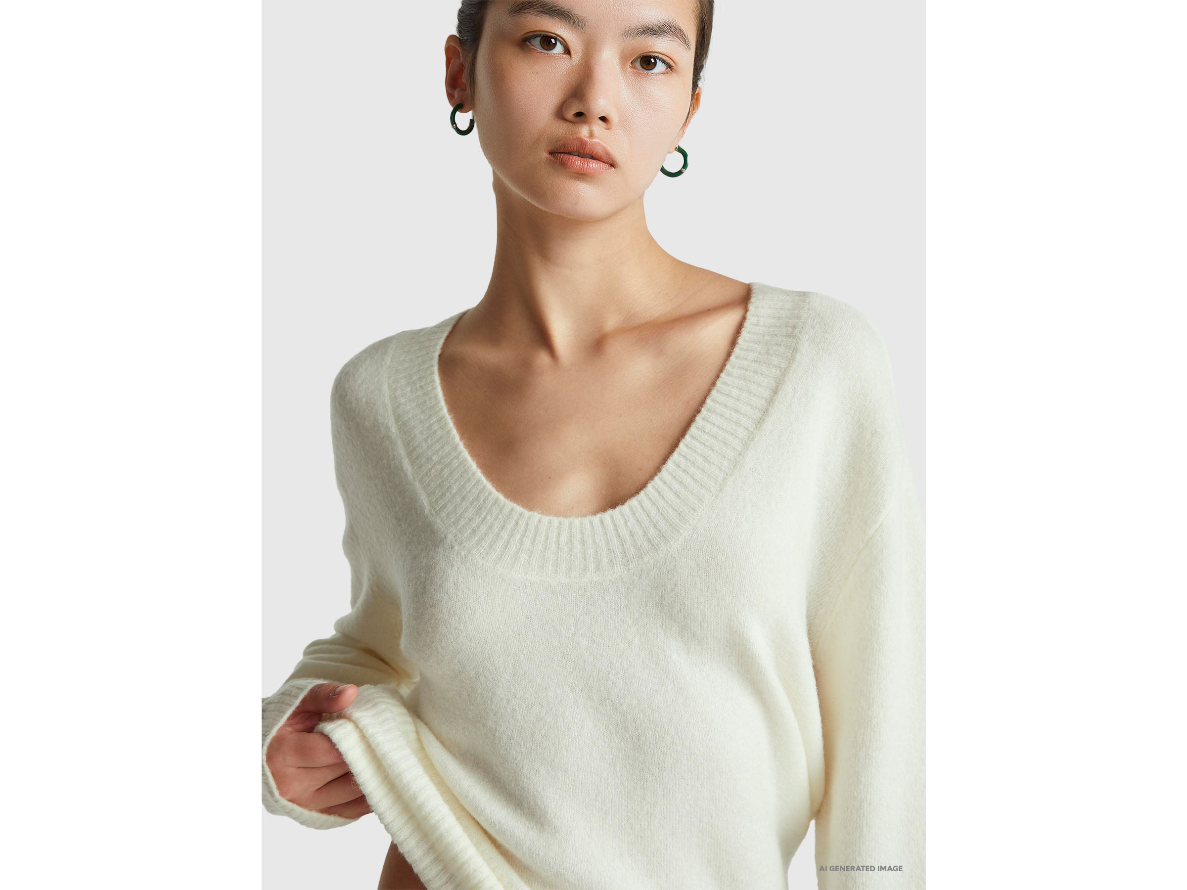 United Colors of Benetton Maglione oversize pullover lana caldo