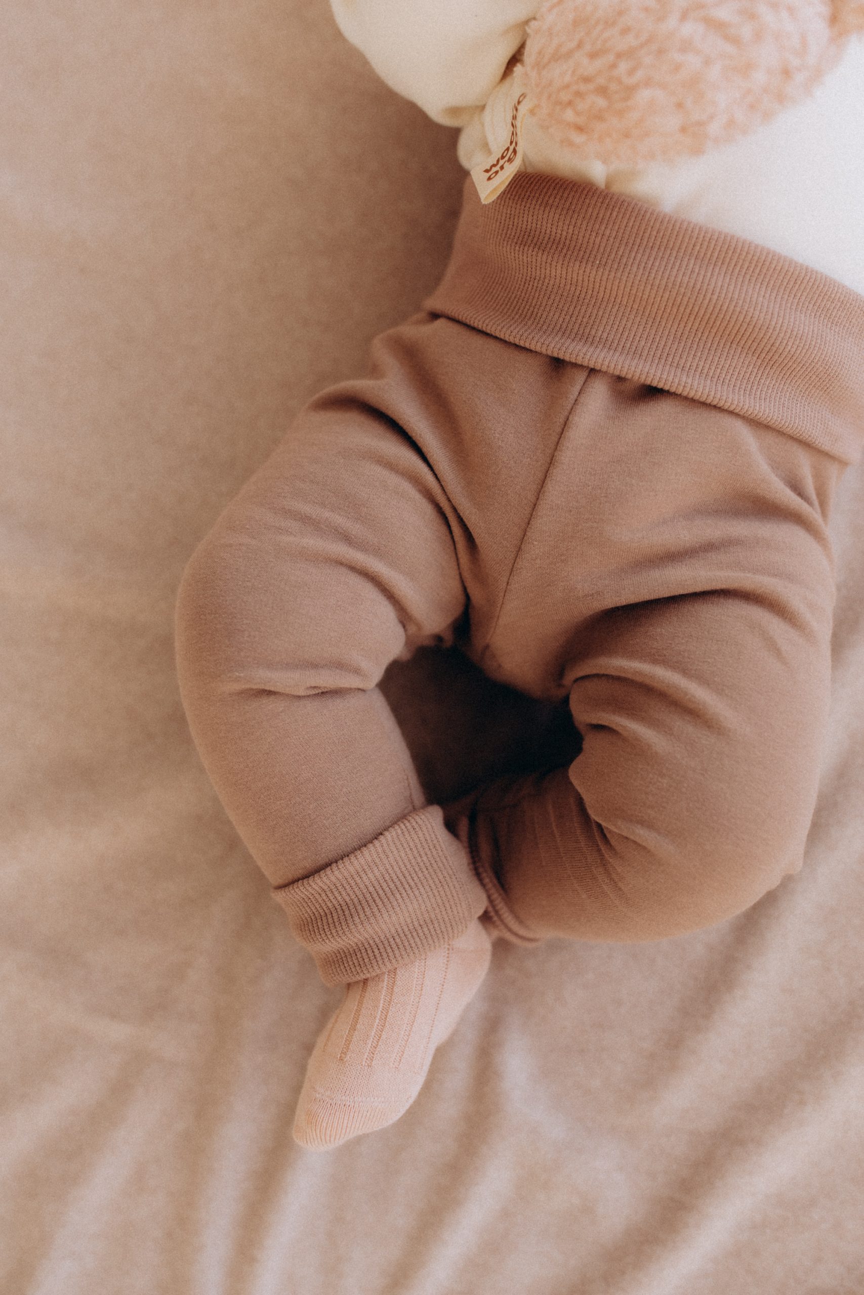 Woolly Organic Trousers pantaloni tuta cotone bio taupe