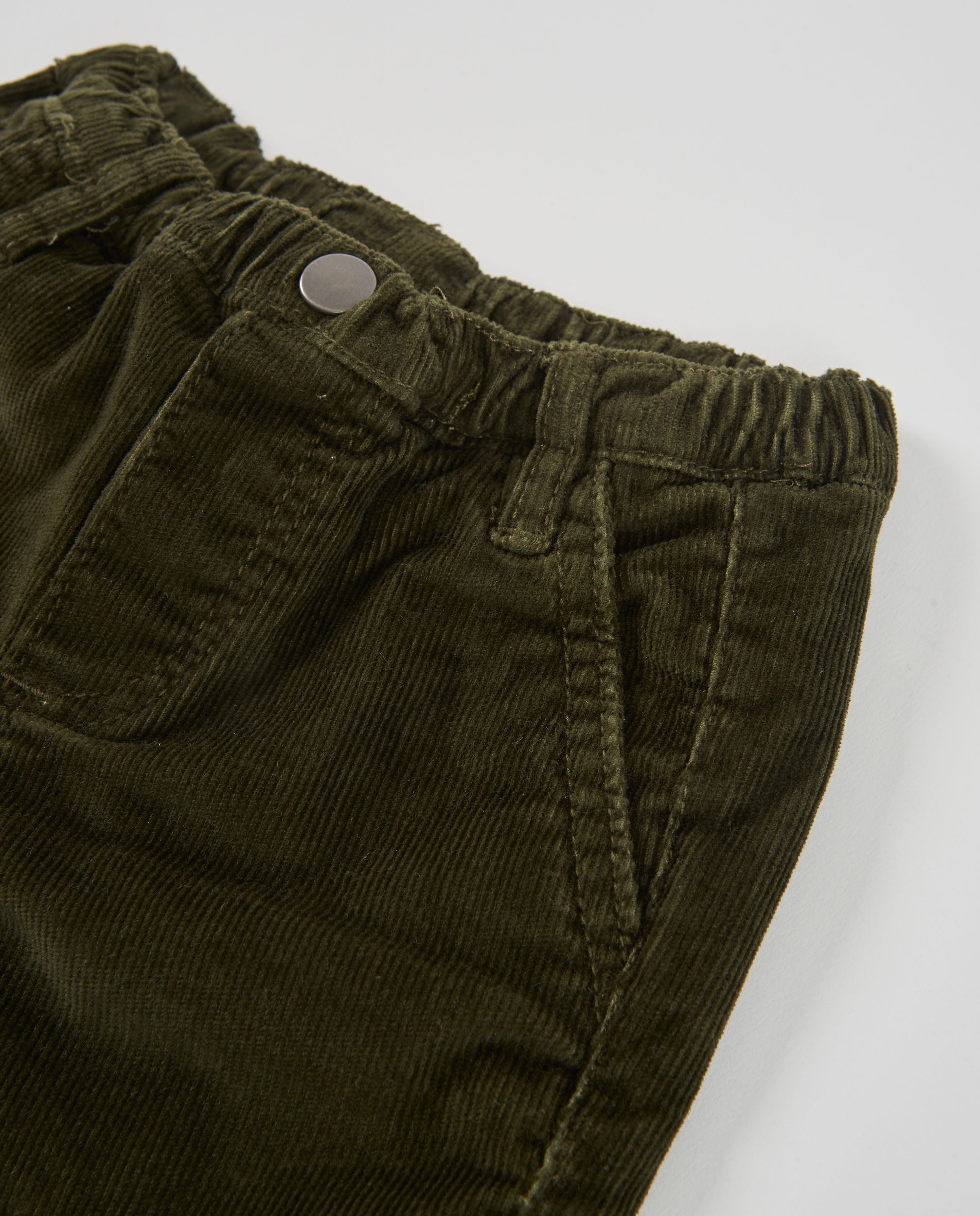 TucTuc Pantaloni velluto a coste bambino verde oliva