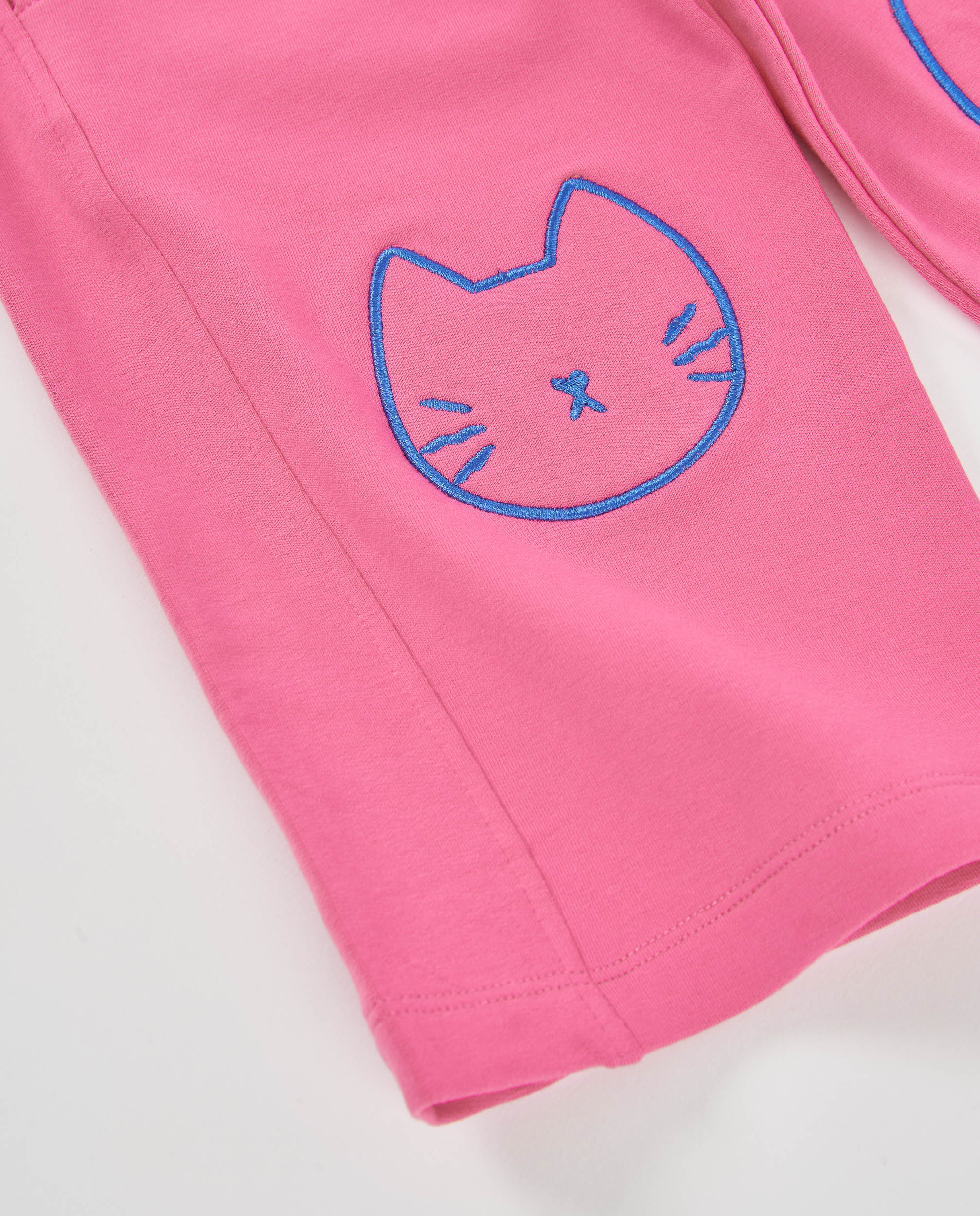 TucTuc Pantaloni felpa bambina rosa ricamo gatto