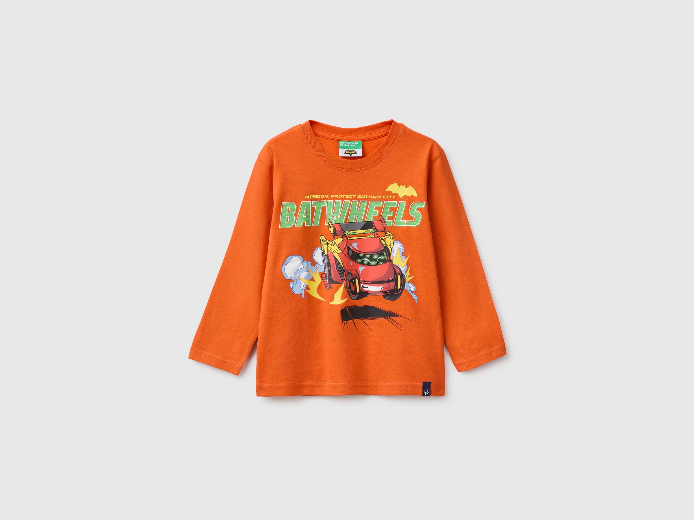 Benetton T-Shirts and Tops maglietta Batwheels 82 cotone bio