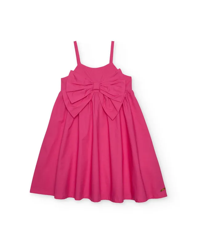 TucTuc Vestiti abito bambina fucsia fiocco