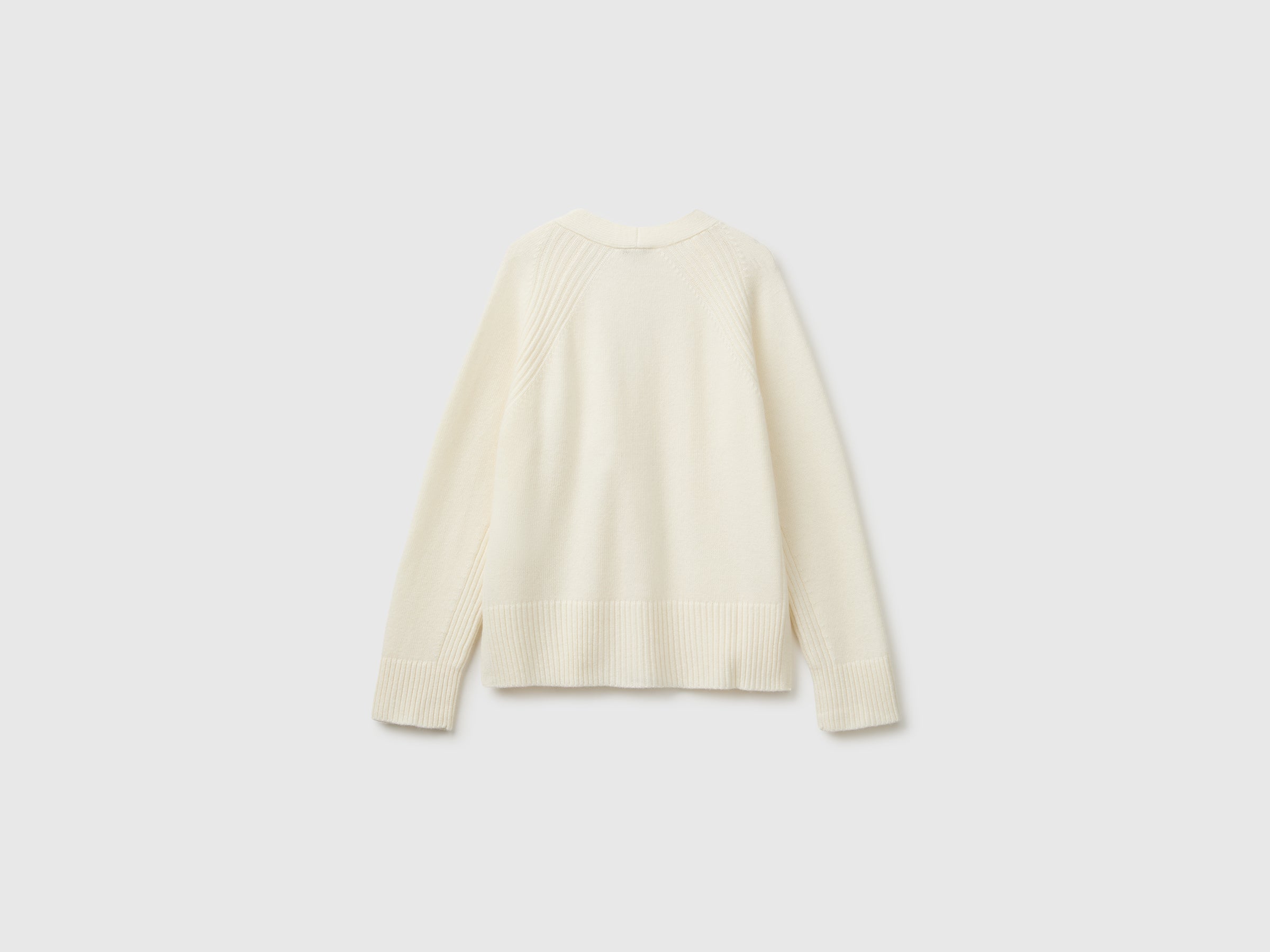 United Colors of Benetton Cardigan Lana Scollo V Oversize