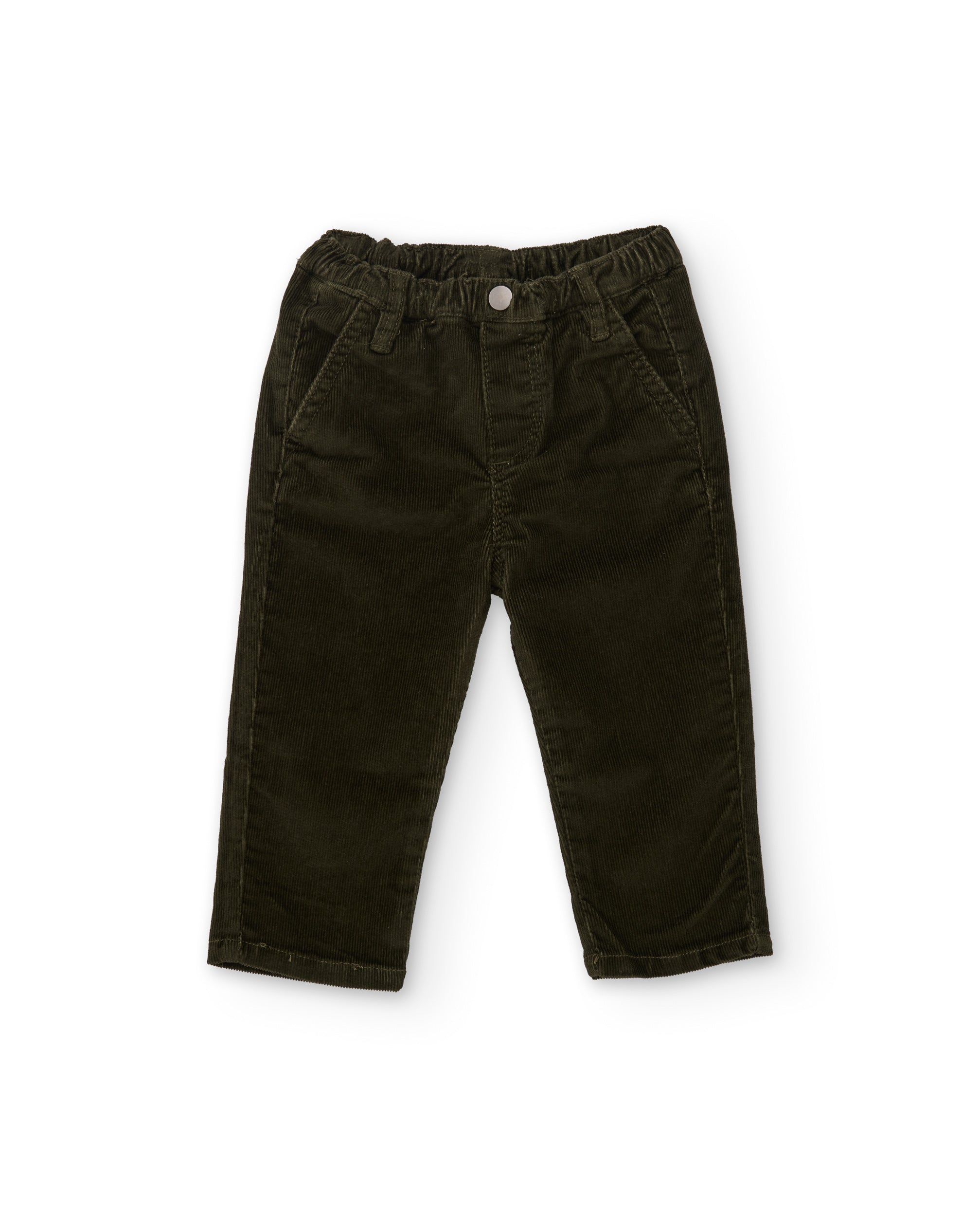 TucTuc Pantaloni velluto a coste bambino verde oliva