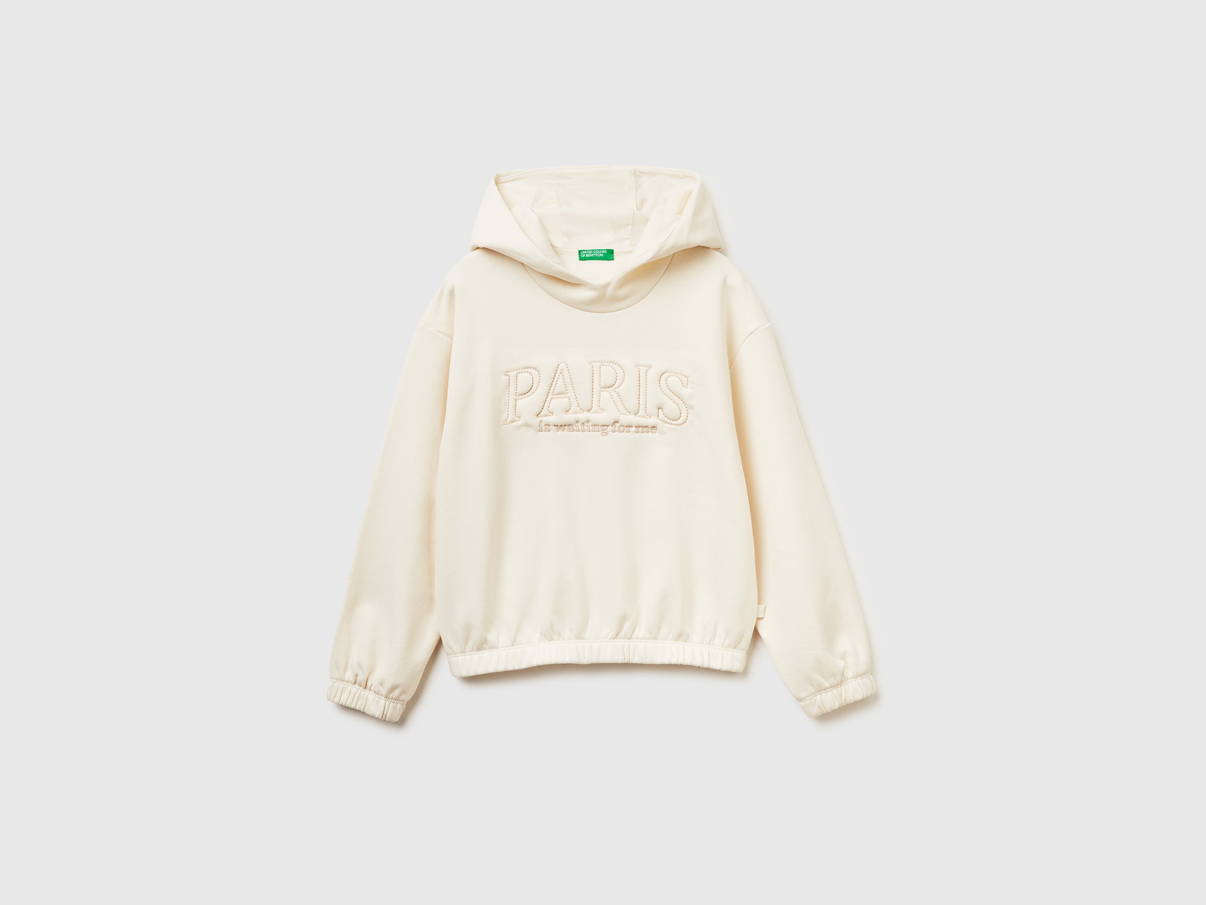 Benetton Sweatshirts Warm felpa cappuccio cotone taglia M