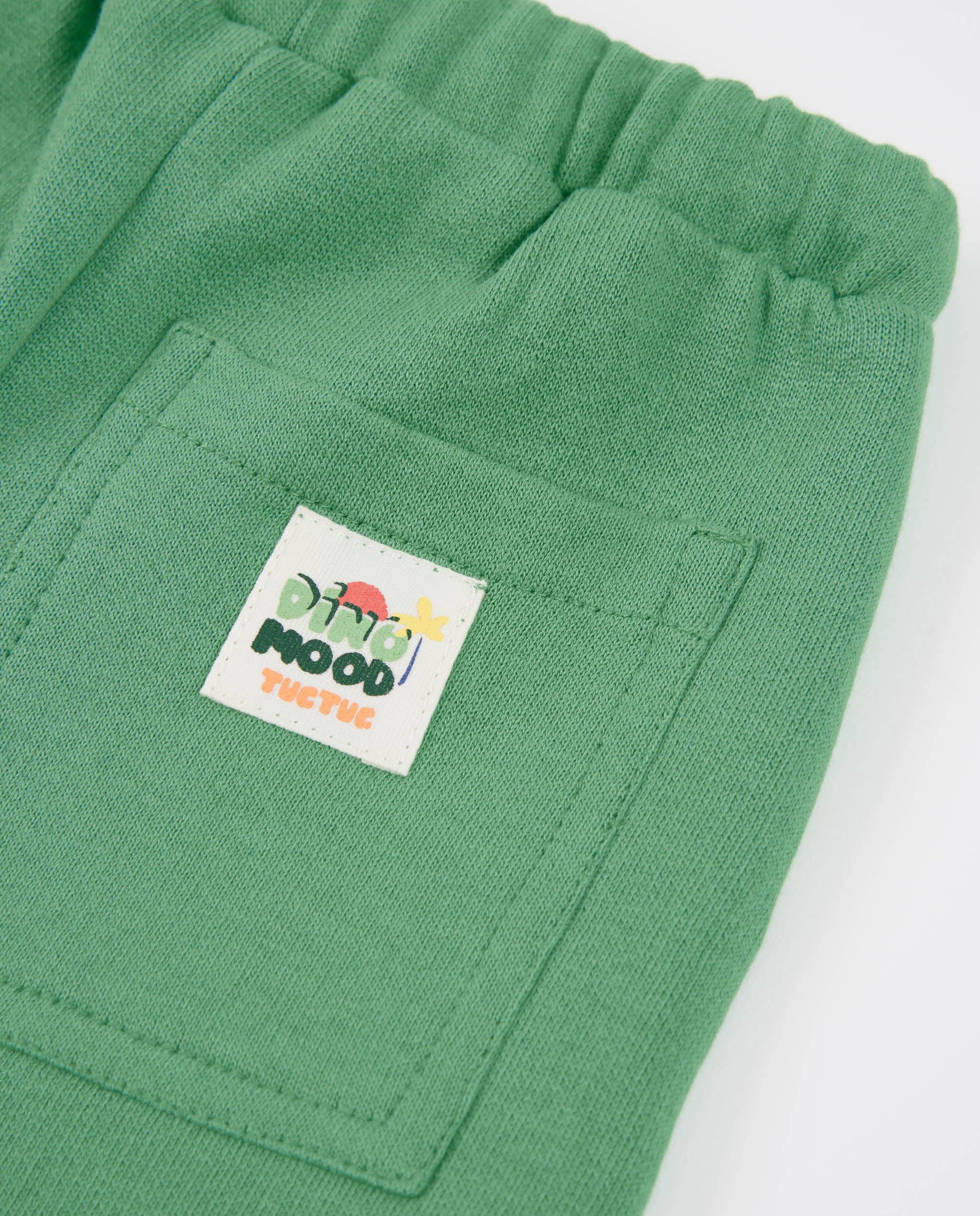 TucTuc Pantaloni pantaloni bimbo verde vita elastica
